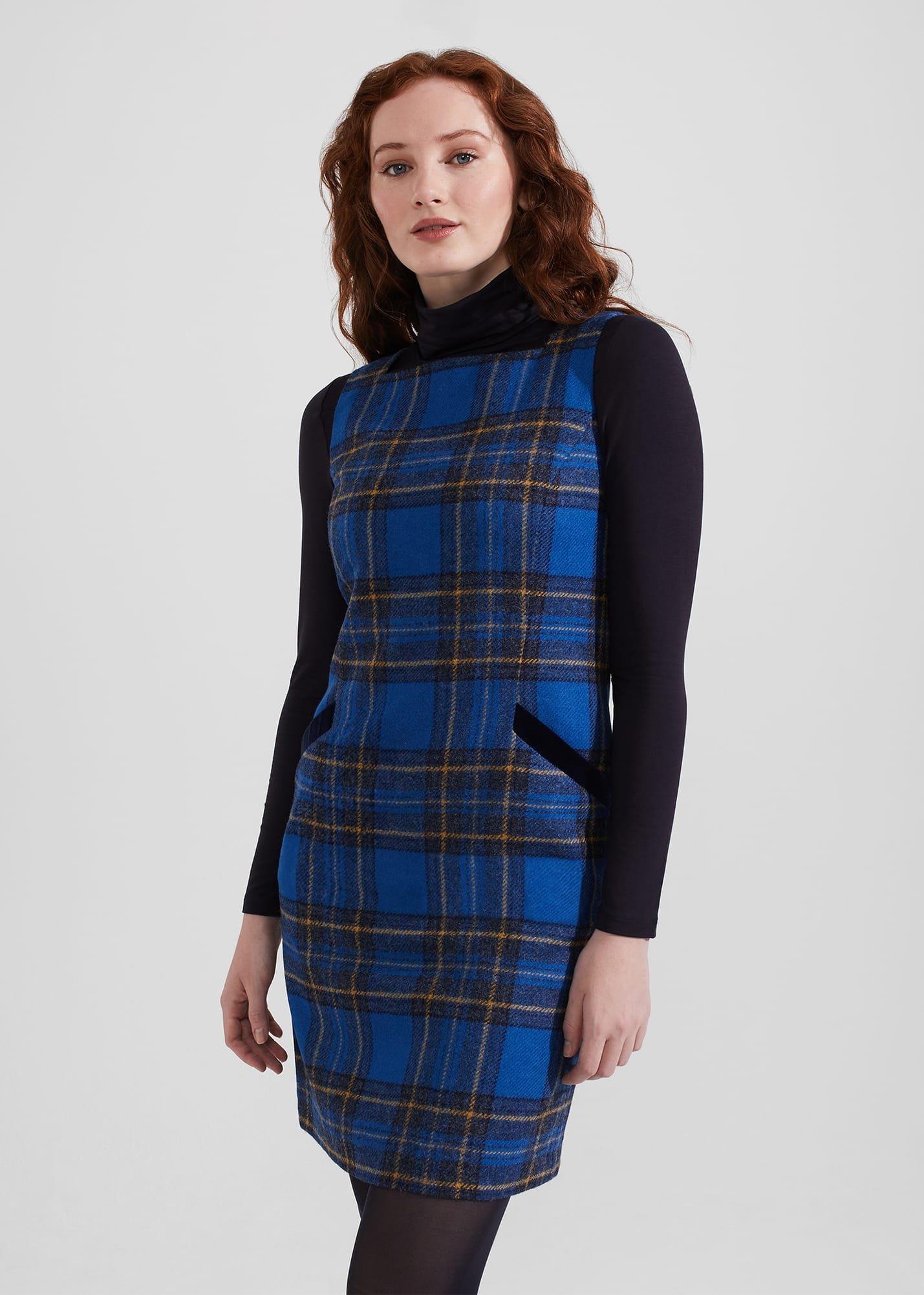 Maven Wool Dress, Blue Multi, hi-res