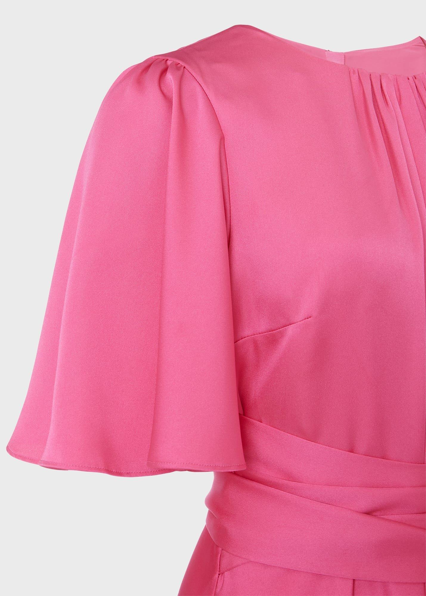 Orelia Fit And Flare Dress, Party Pink, hi-res