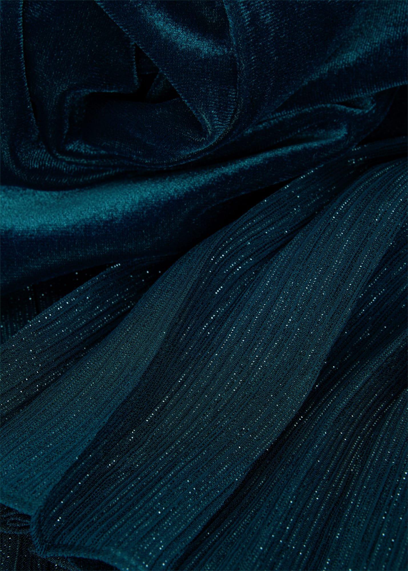 Melodie Velvet Shift Dress, Evergreen, hi-res