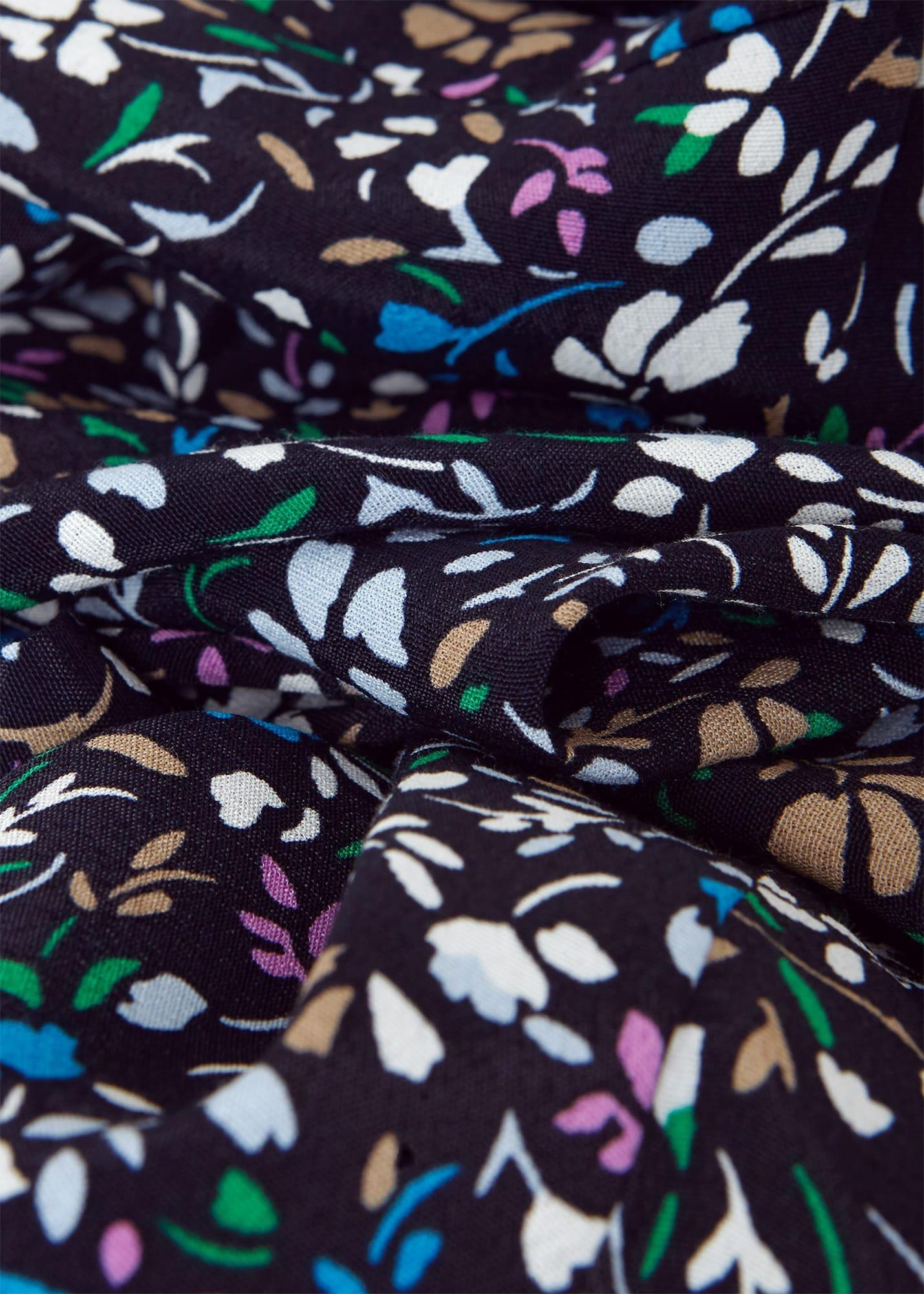 Frida Floral Belted Dress, Navy Multi, hi-res