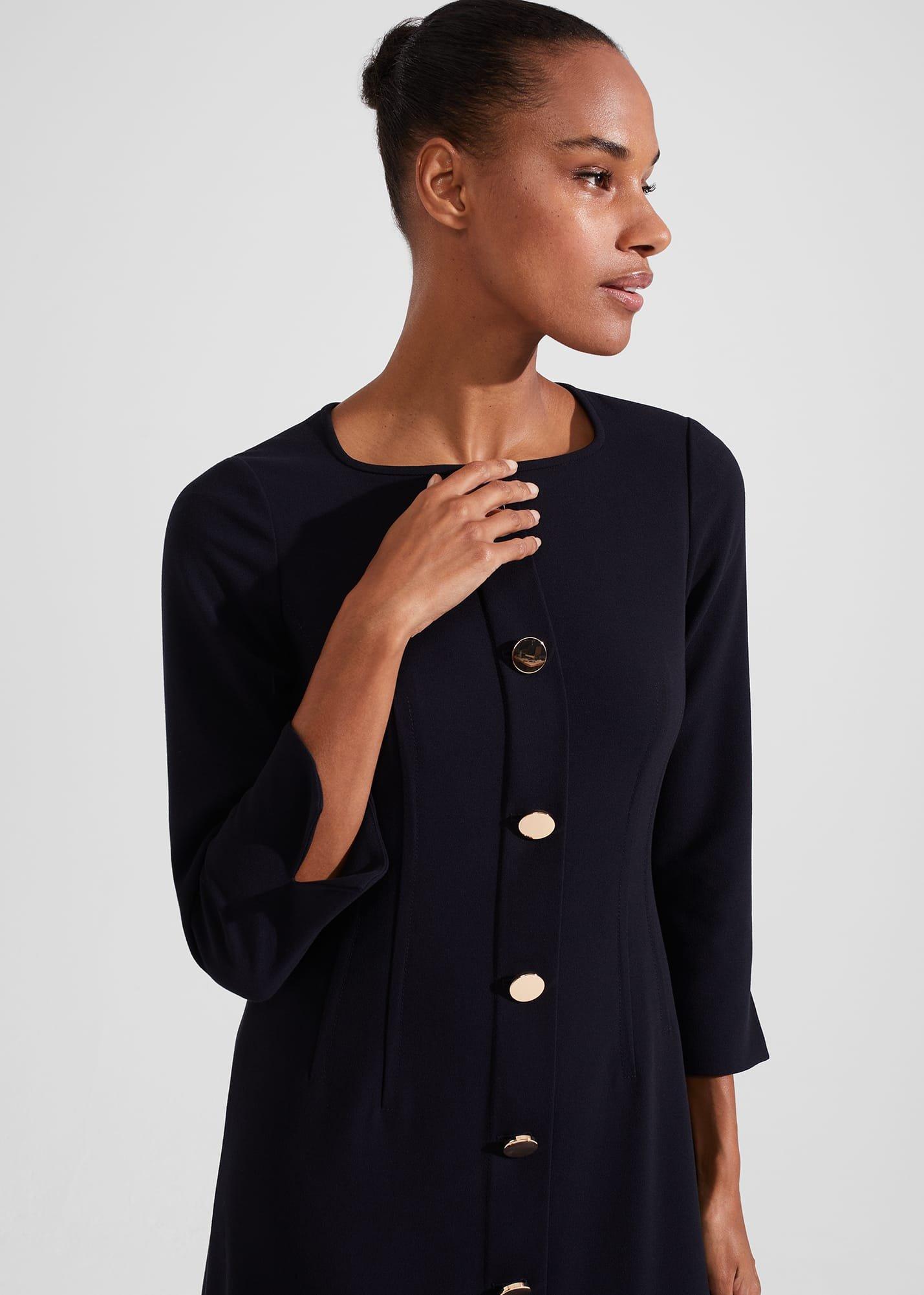 Marsha Dress, Navy, hi-res