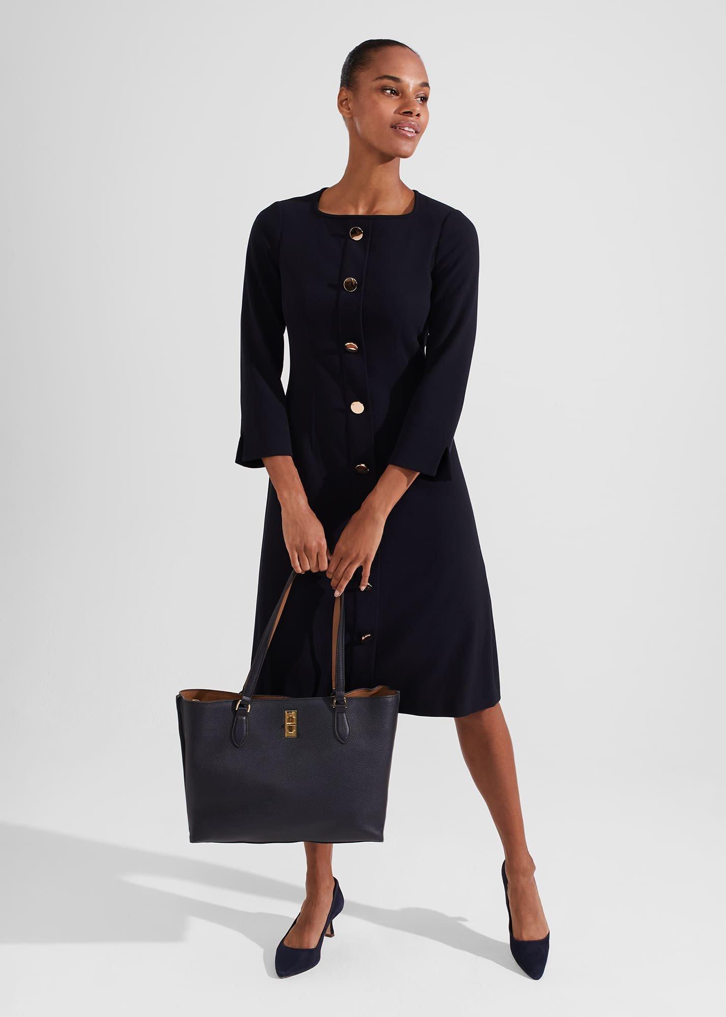 Marsha Dress, Navy, hi-res