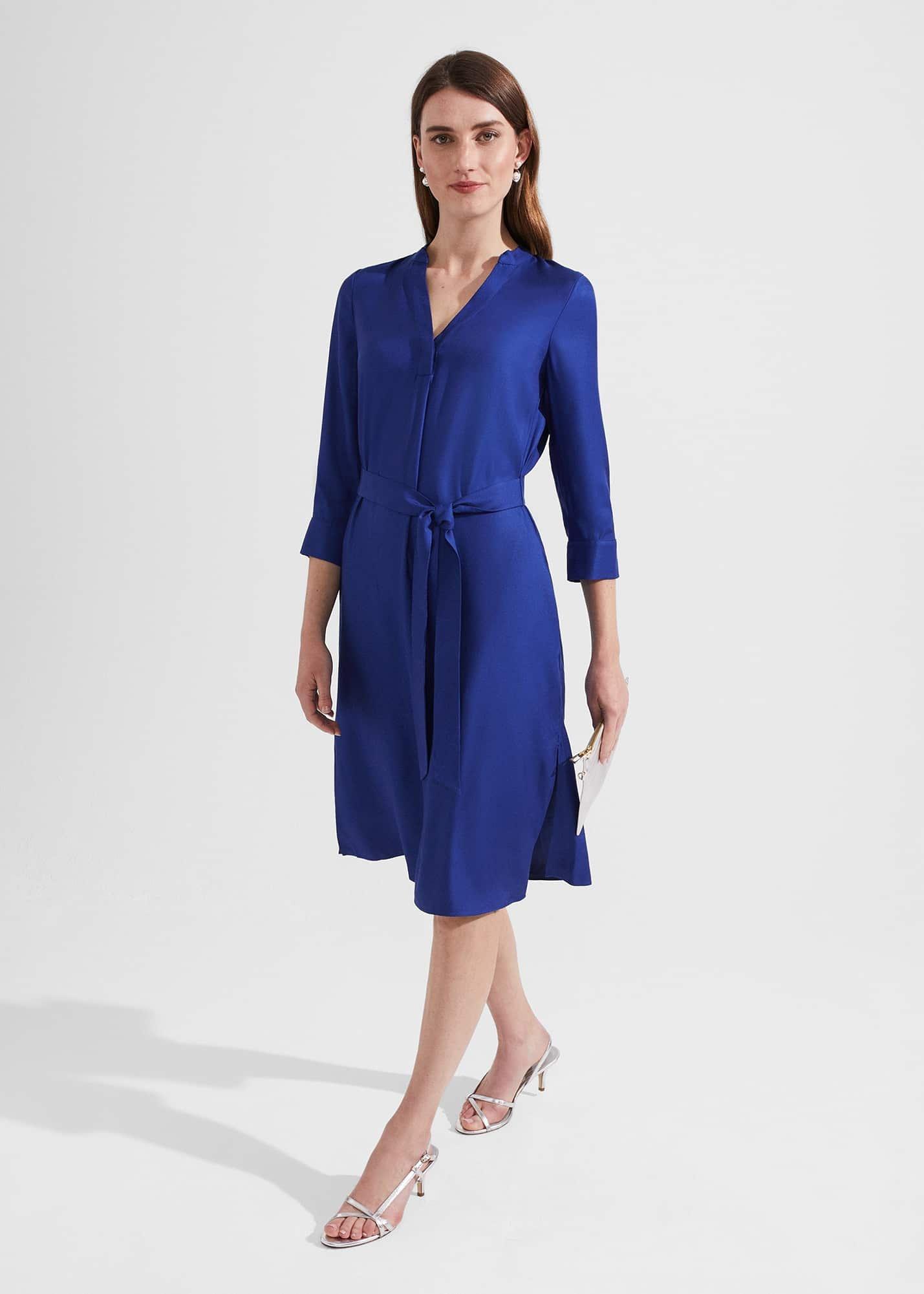 Sara Shirt Dress, Deep Blue, hi-res