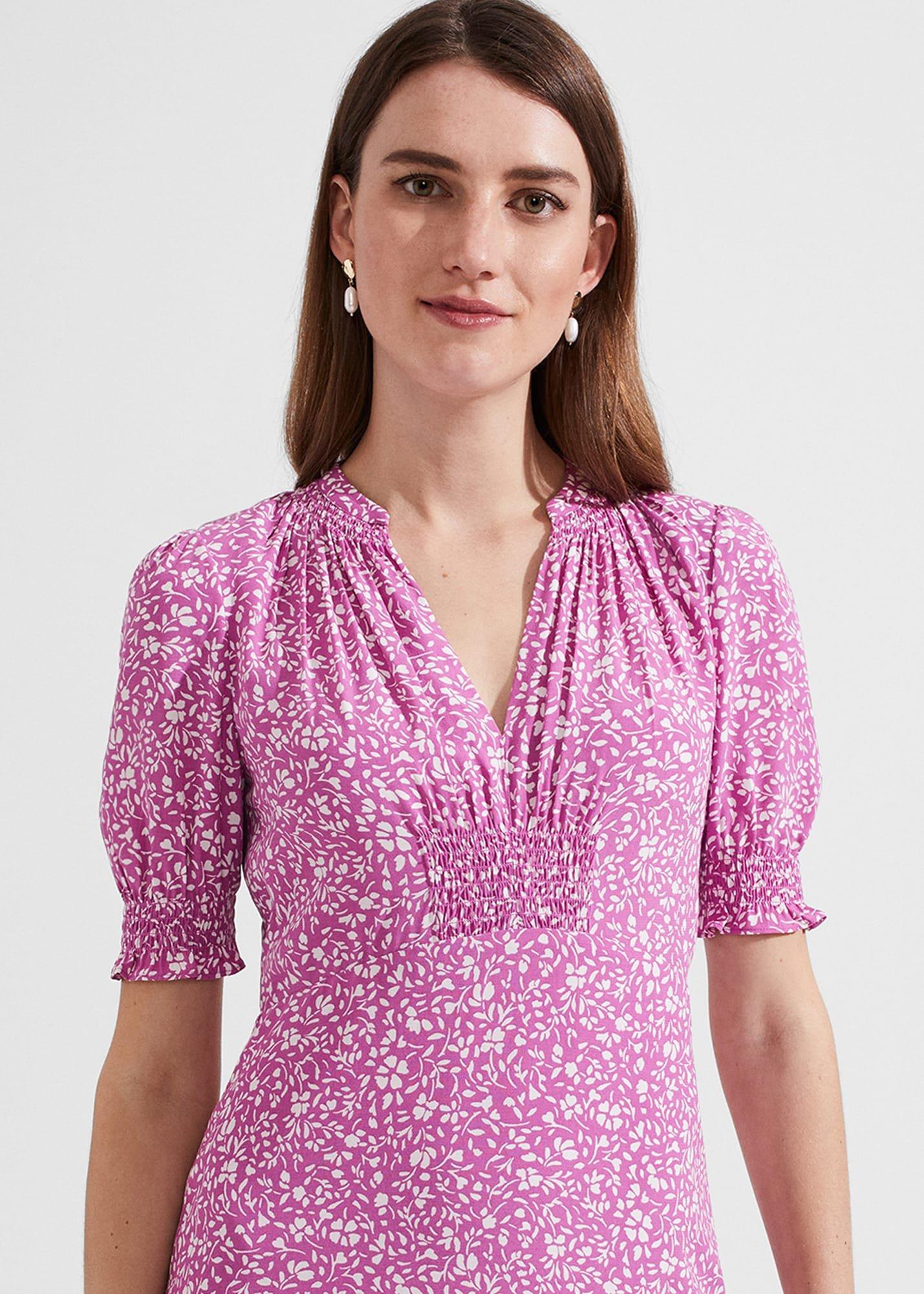 Tullia Dress, Pink Ivory, hi-res