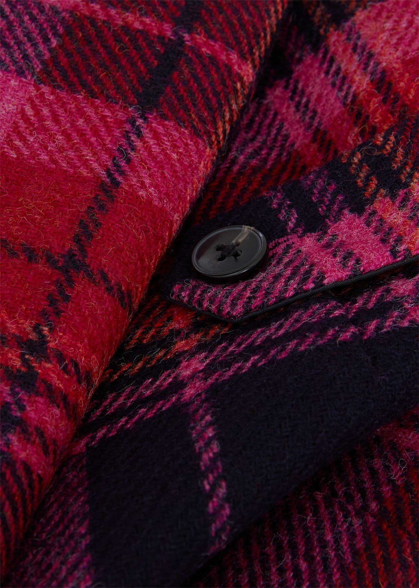 Sariah Wool Dress, Pink Navy Multi, hi-res