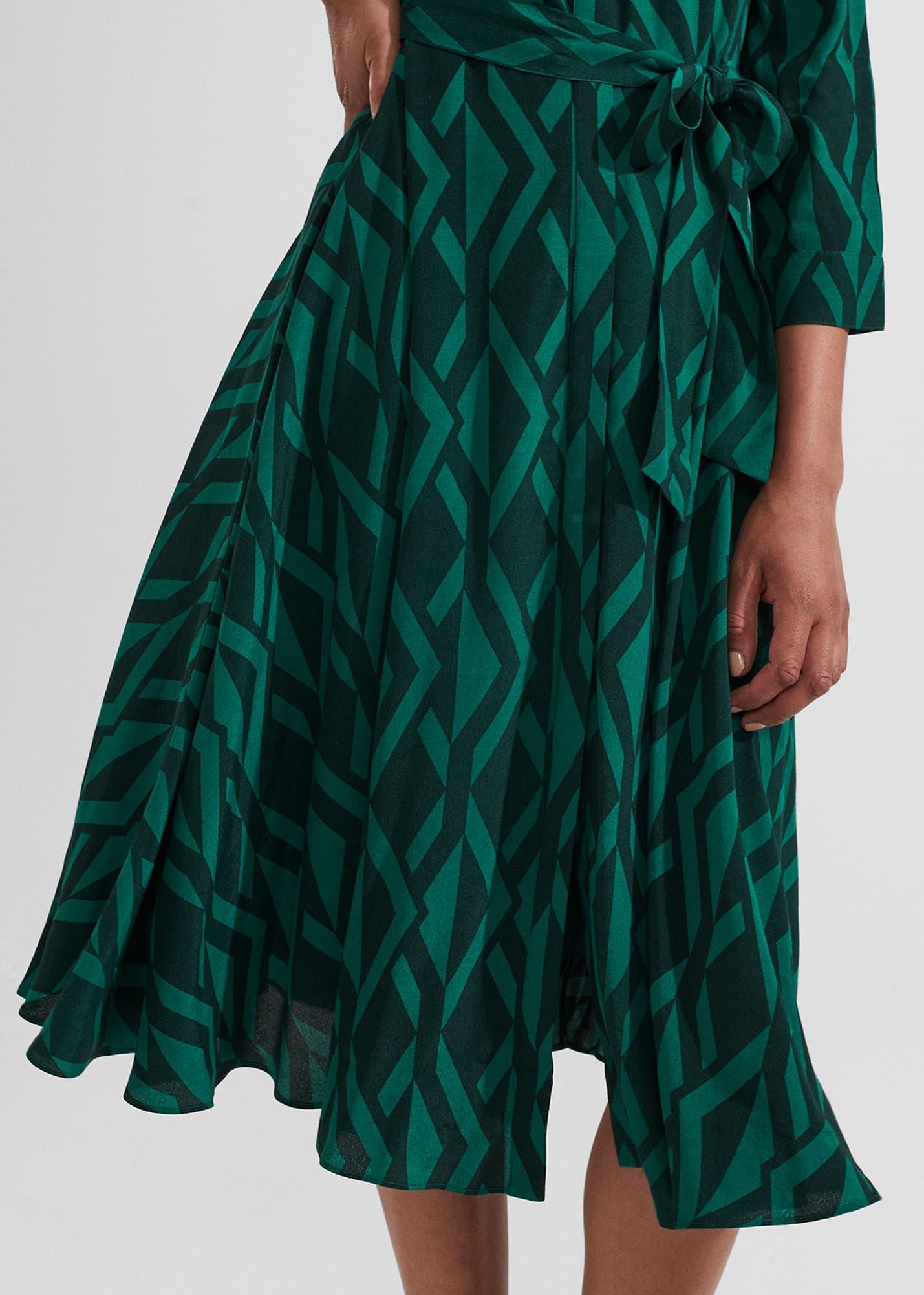 Lainey Dress, Green Multi, hi-res