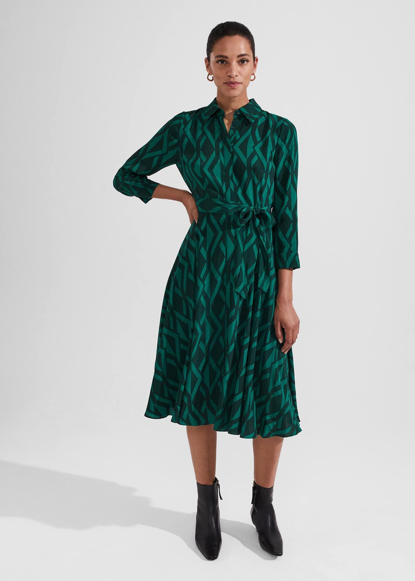 Petite Lainey Dress, Green Multi, hi-res