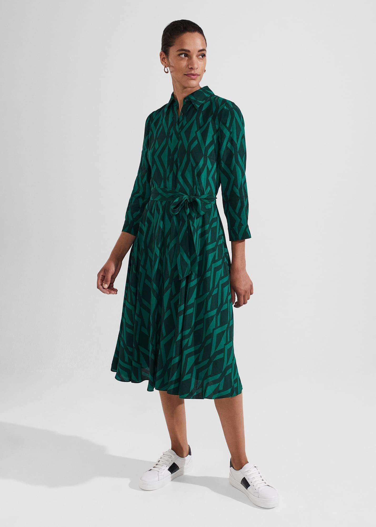 Petite Lainey Dress, Green Multi, hi-res