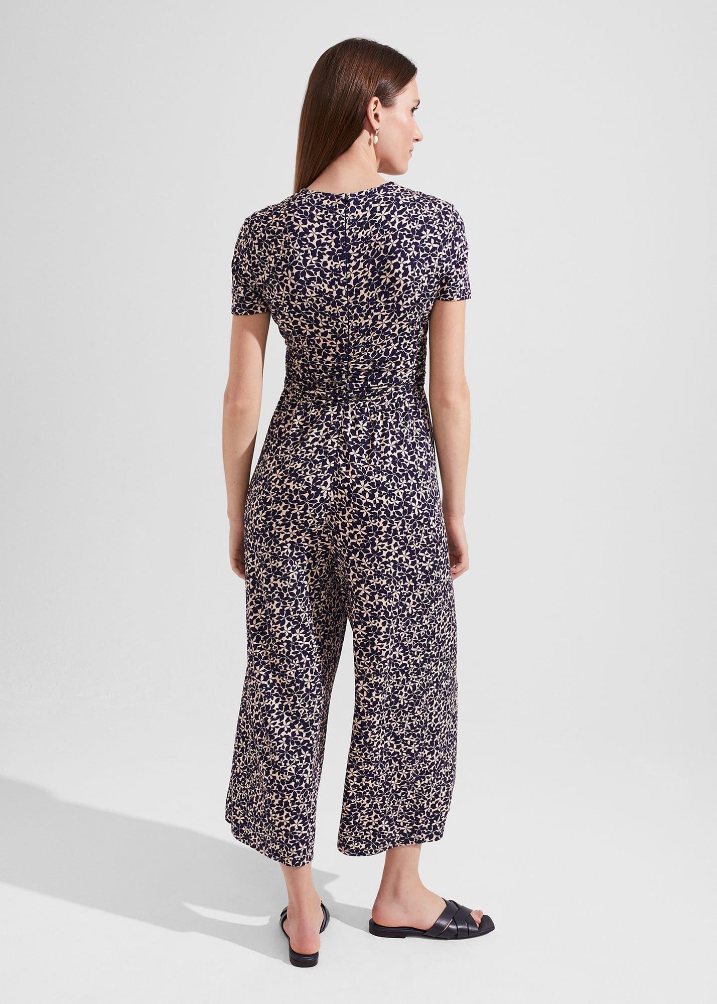 Petite Dina Jumpsuit, Navy Cream, hi-res