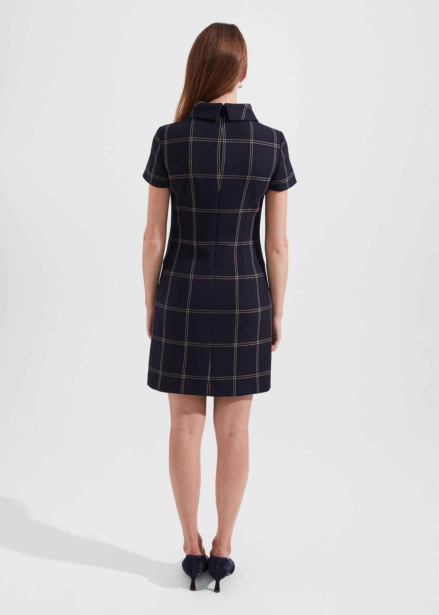 Valeria Dress, Navy Camel, hi-res