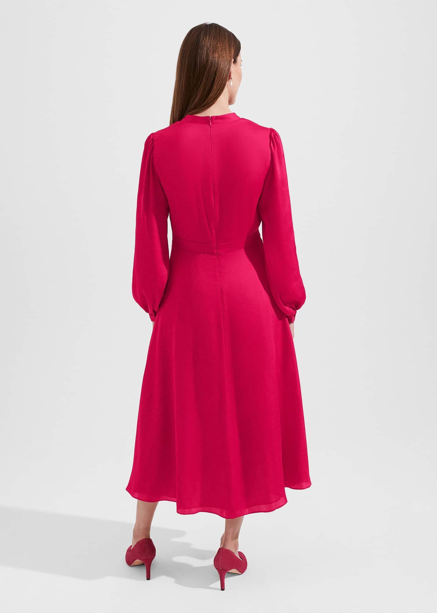 Ivanna Fit And Flare Dress, Jam Pink, hi-res