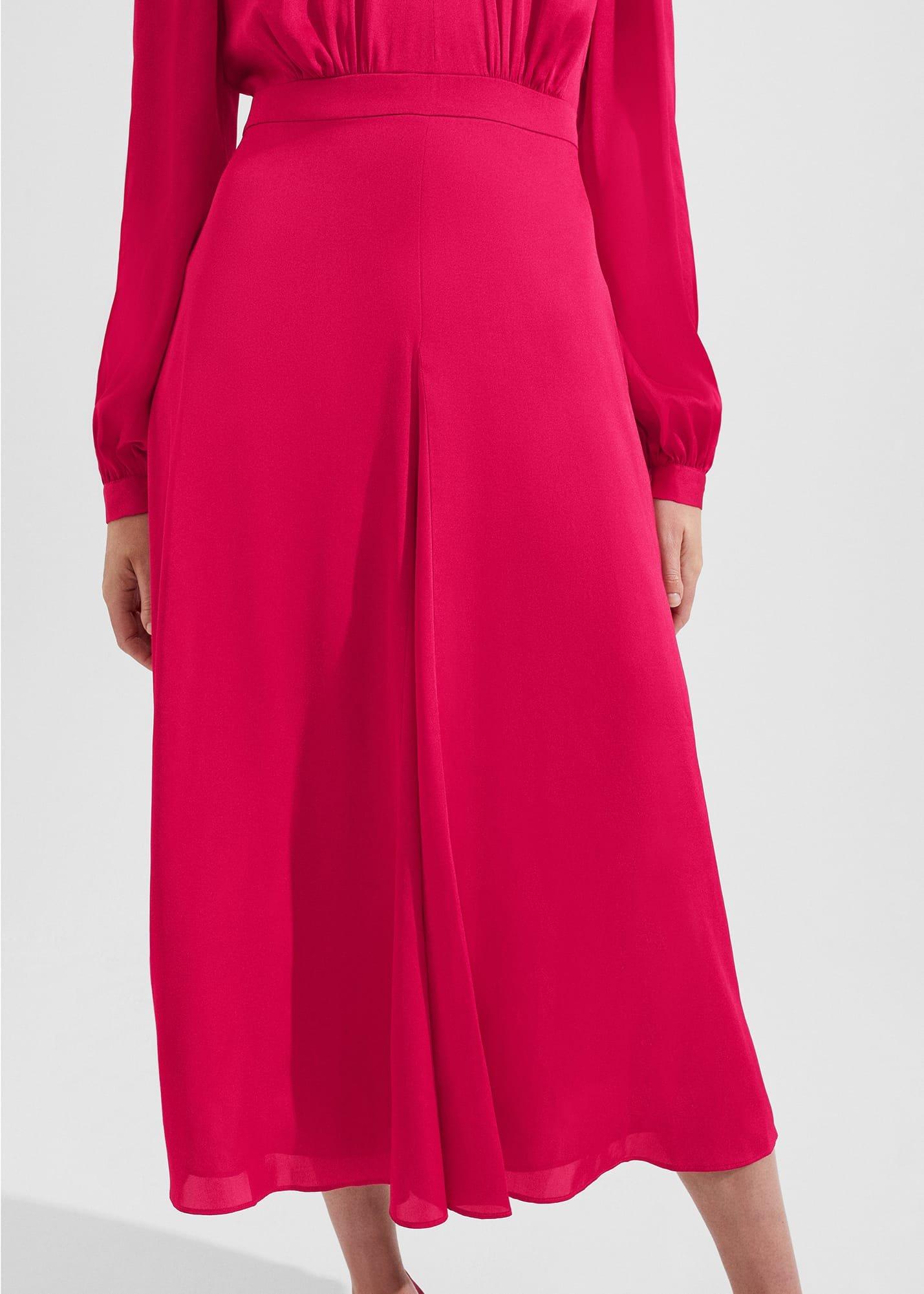 Petite Ivanna Fit And Flare Dress, Jam Pink, hi-res