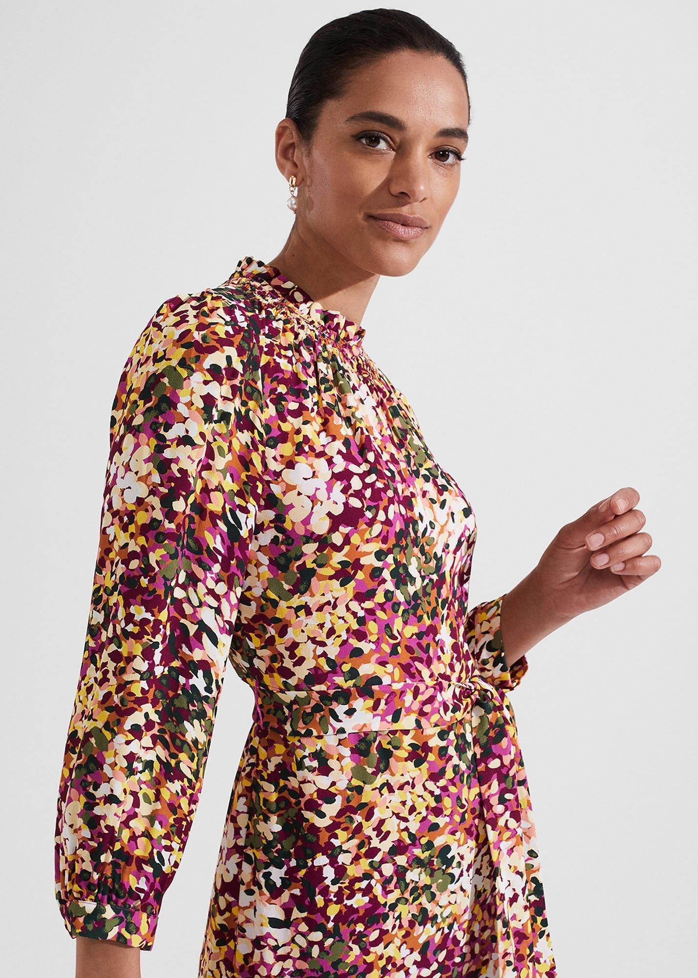 Petite Camellia Dress, Multi, hi-res