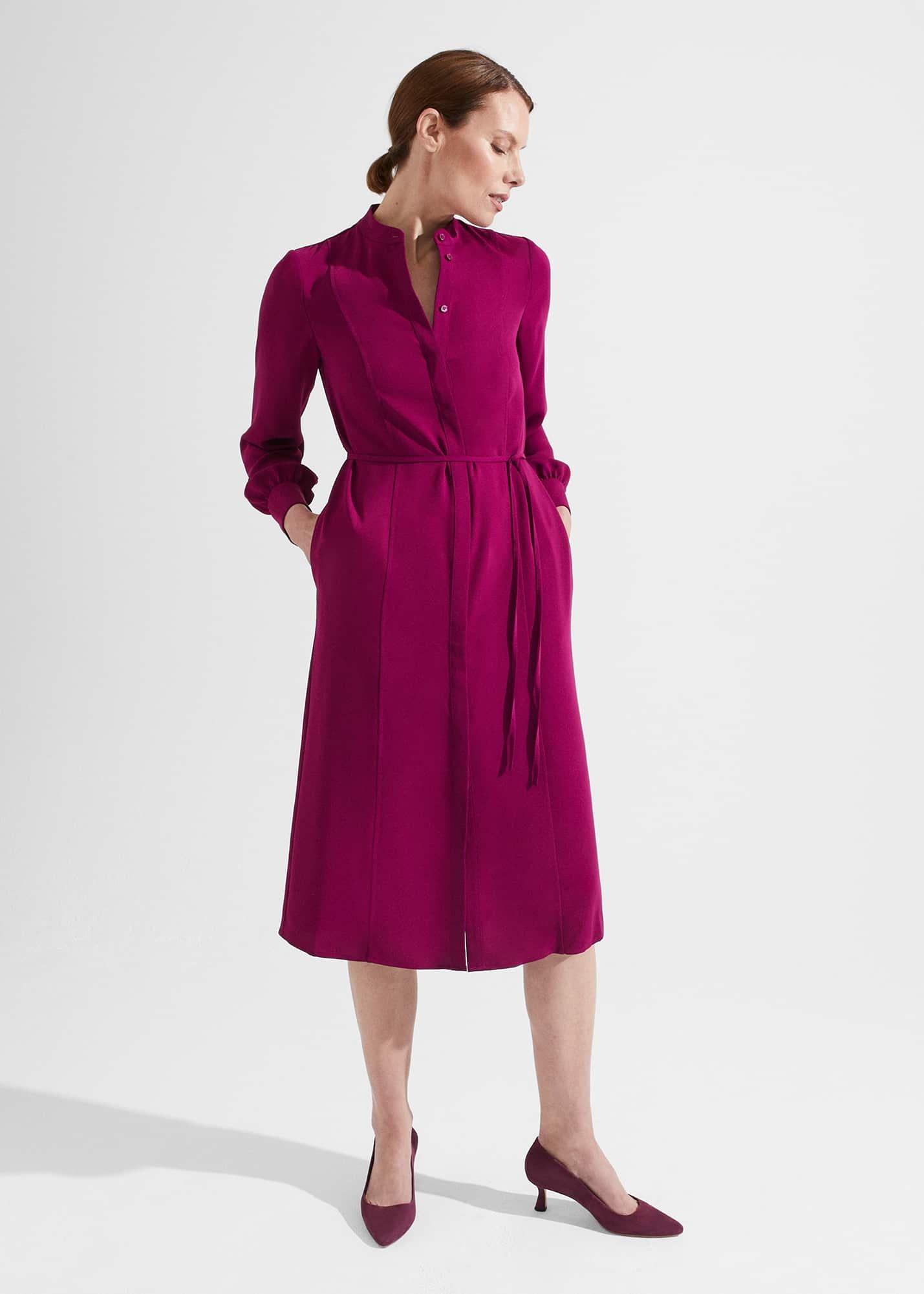 Bletchley Dress, Plum Pink, hi-res