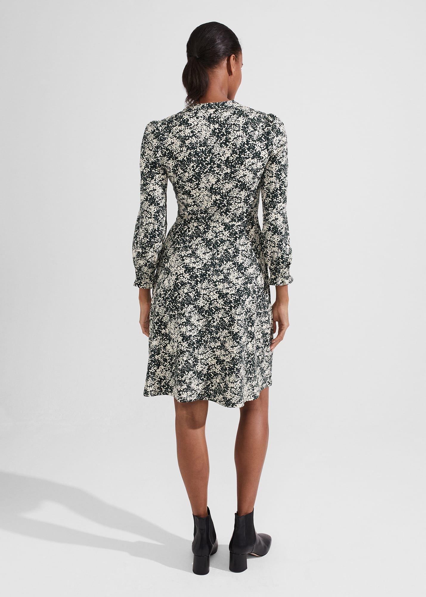 Clemence Dress, Green Cream, hi-res