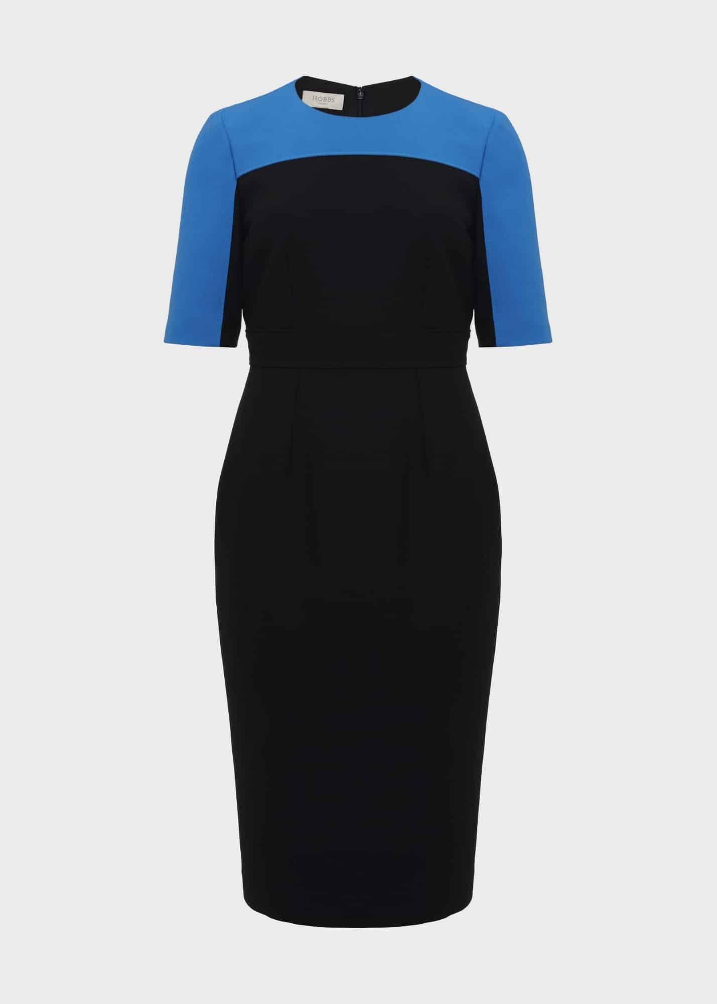 Katya Dress, Black Blue, hi-res