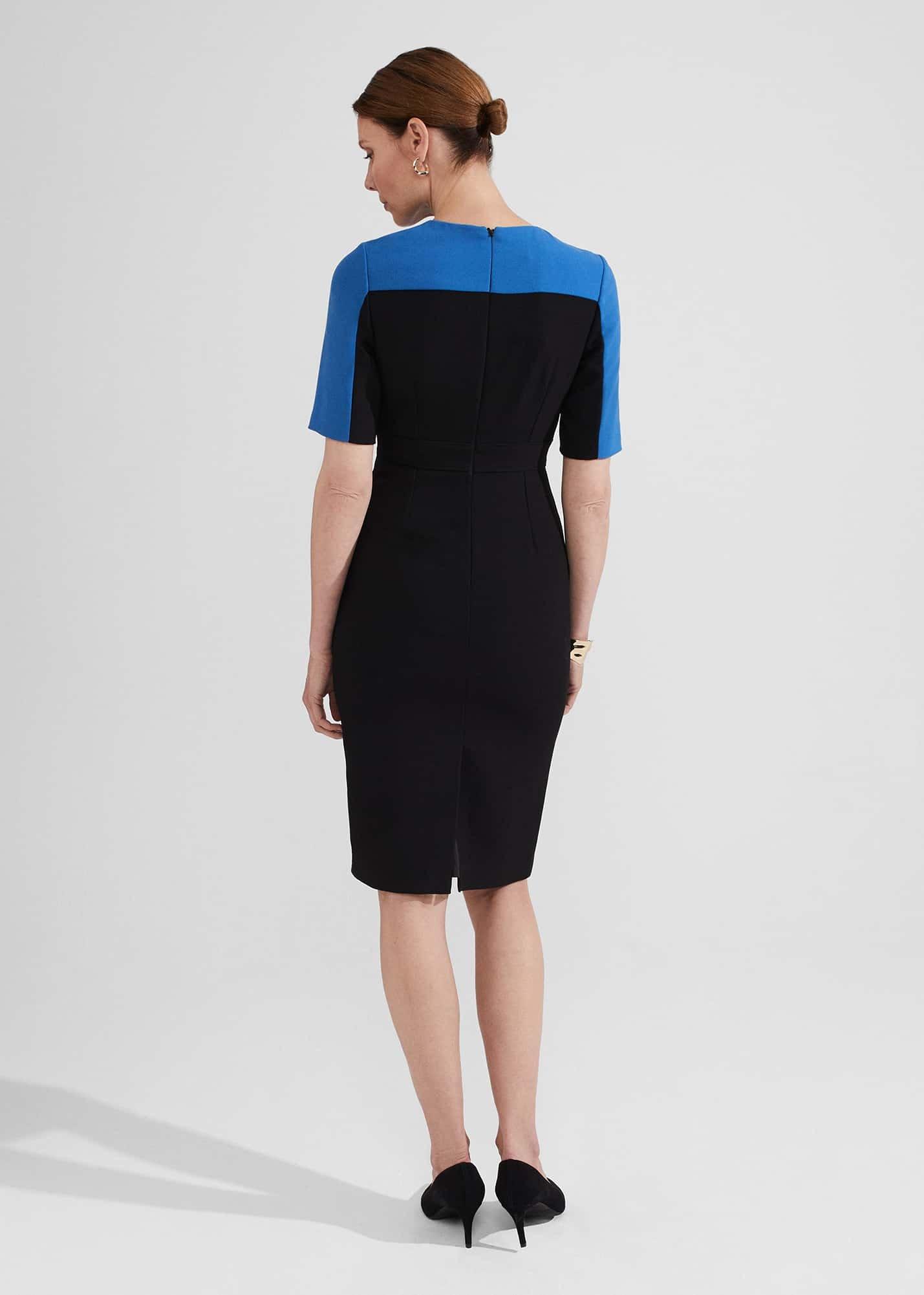 Katya Dress, Black Blue, hi-res