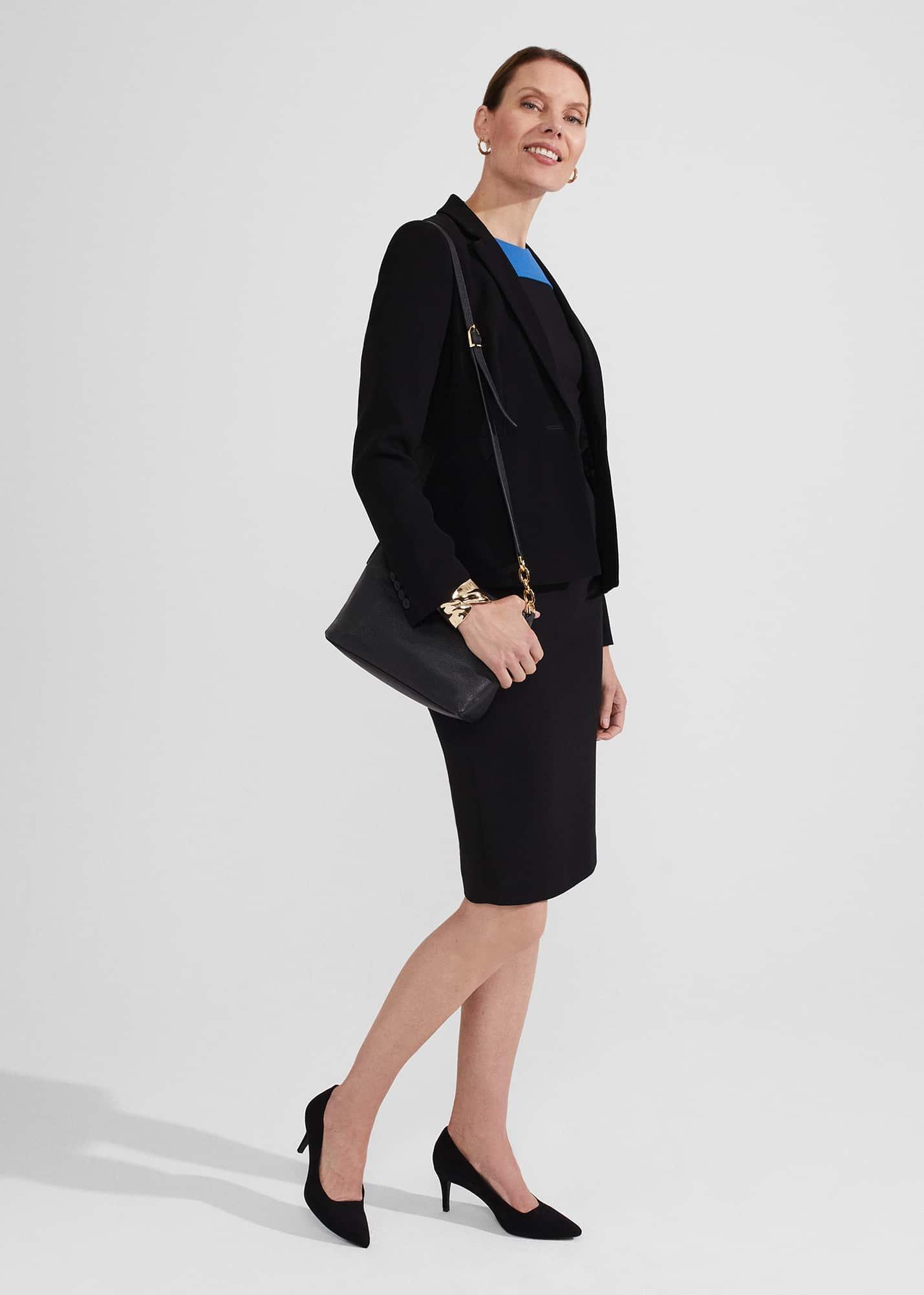 Katya Dress, Black Blue, hi-res