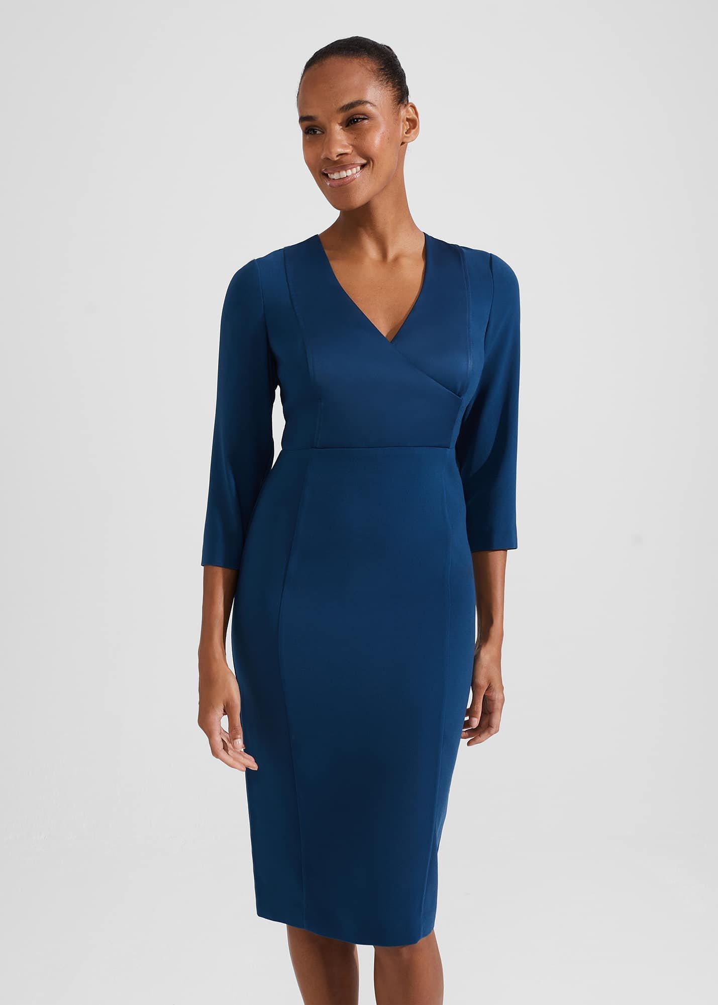 Saige Dress, Steel Blue, hi-res