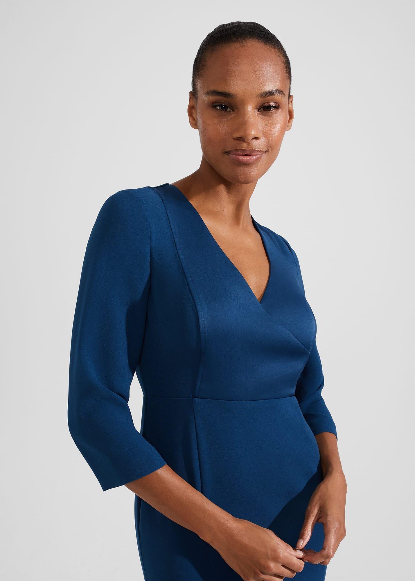 Saige Dress, Steel Blue, hi-res