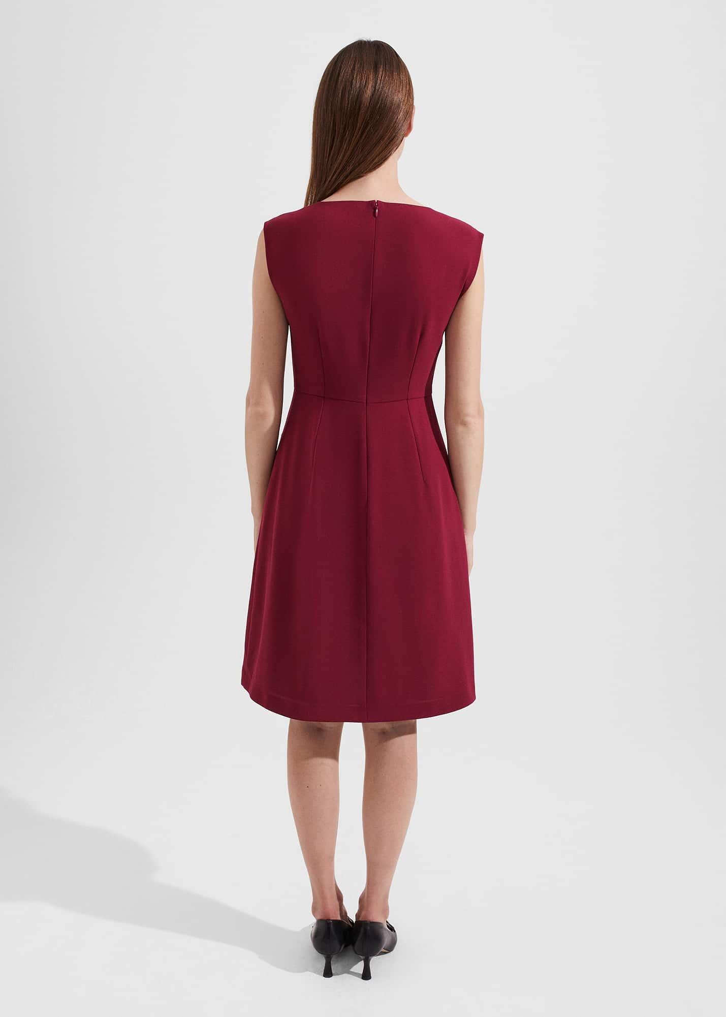 Lennon Dress, Beet Red, hi-res