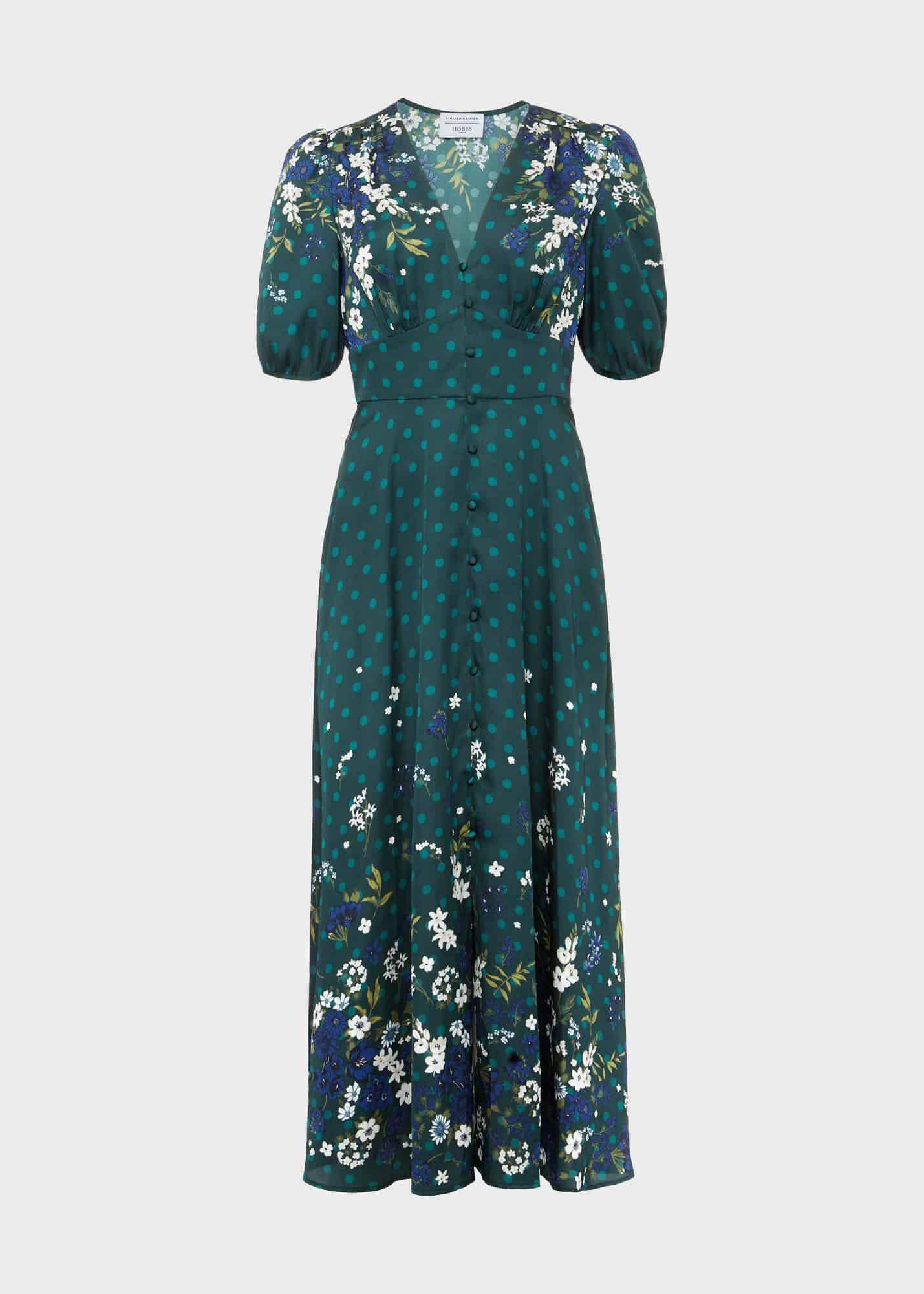 Bourchier Fit And Flare Dress, Green Multi, hi-res