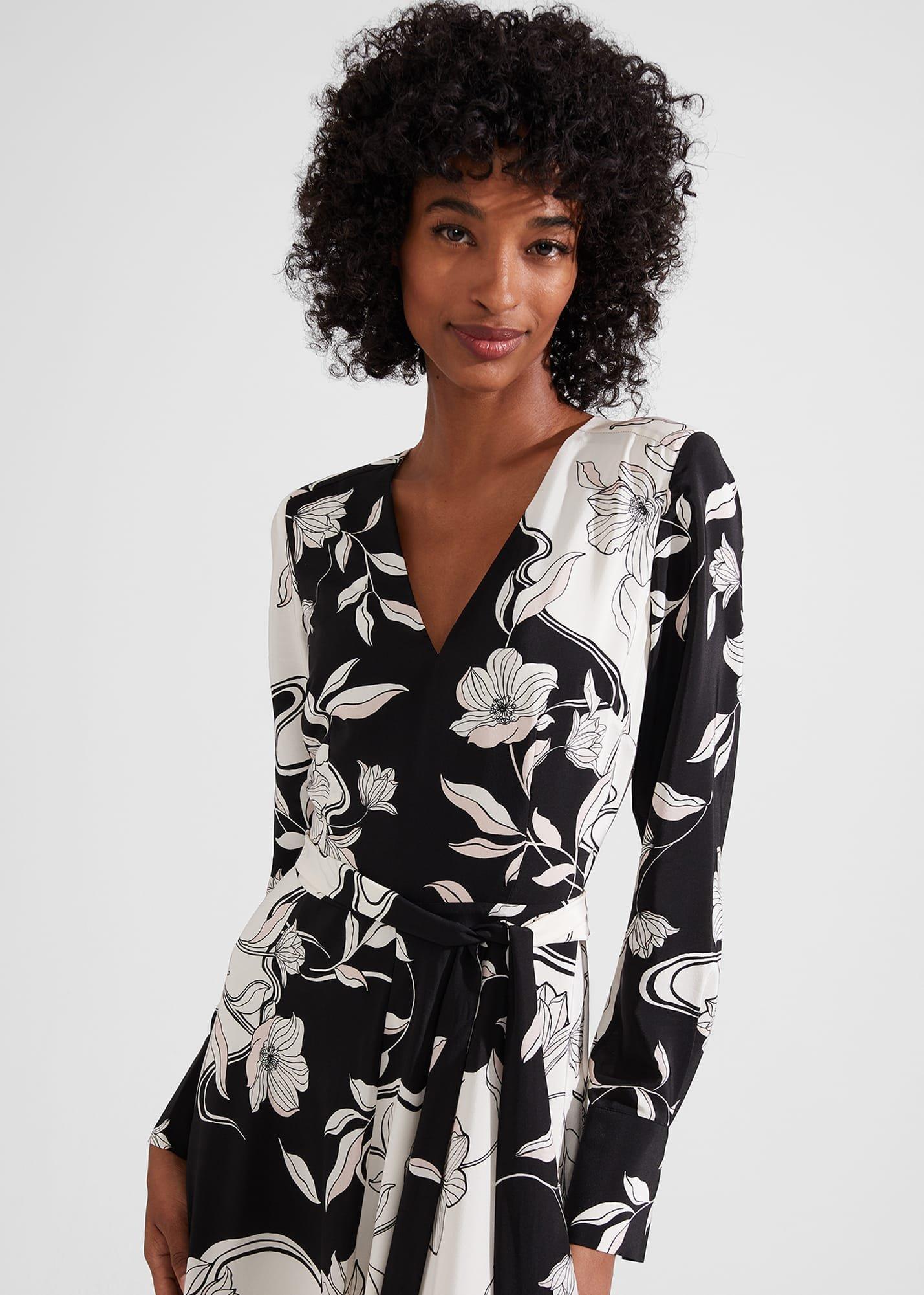 Isadora Silk Dress, Buttercream Mul, hi-res