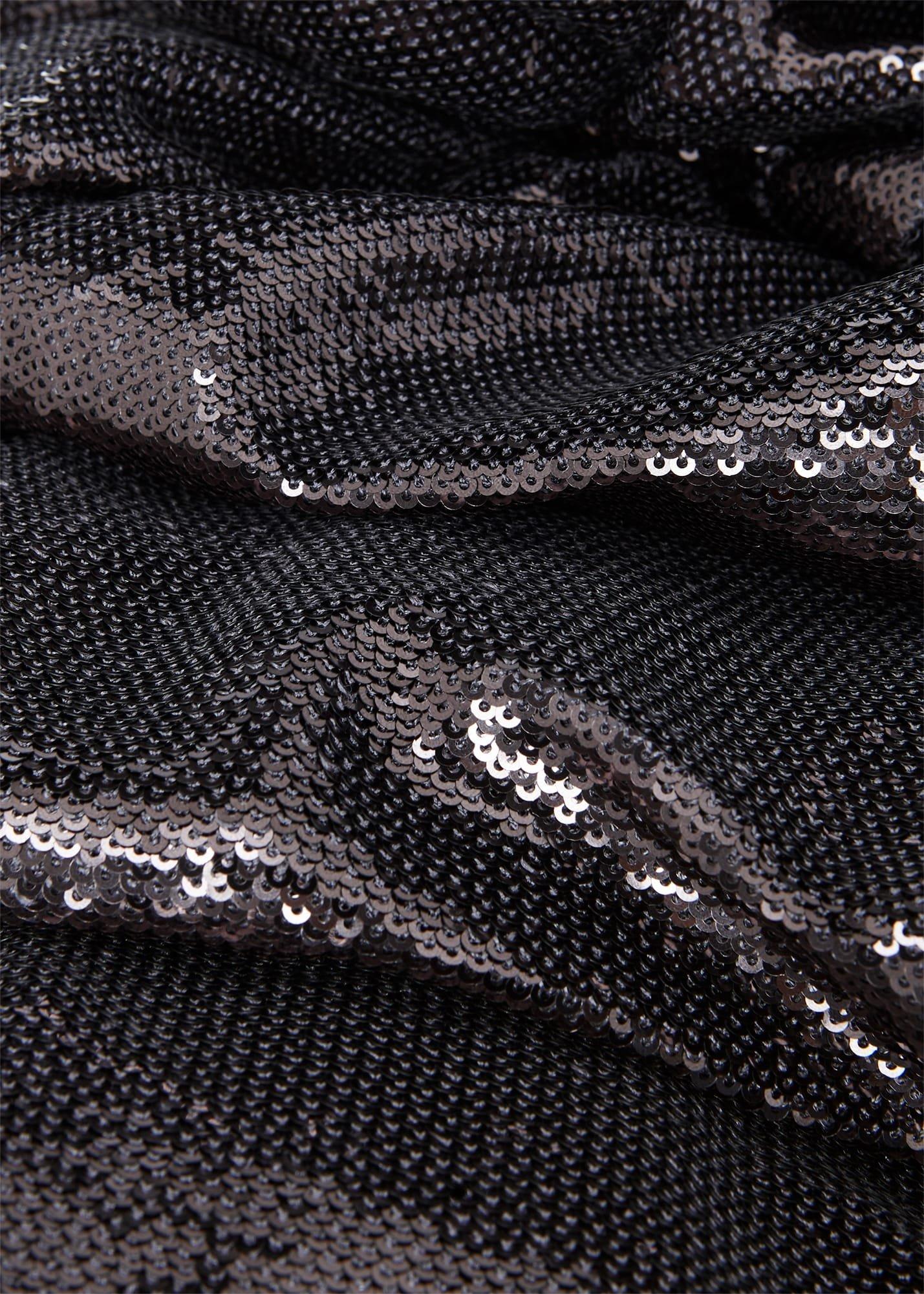 Loretta Sequin Dress, Charcoal Grey, hi-res