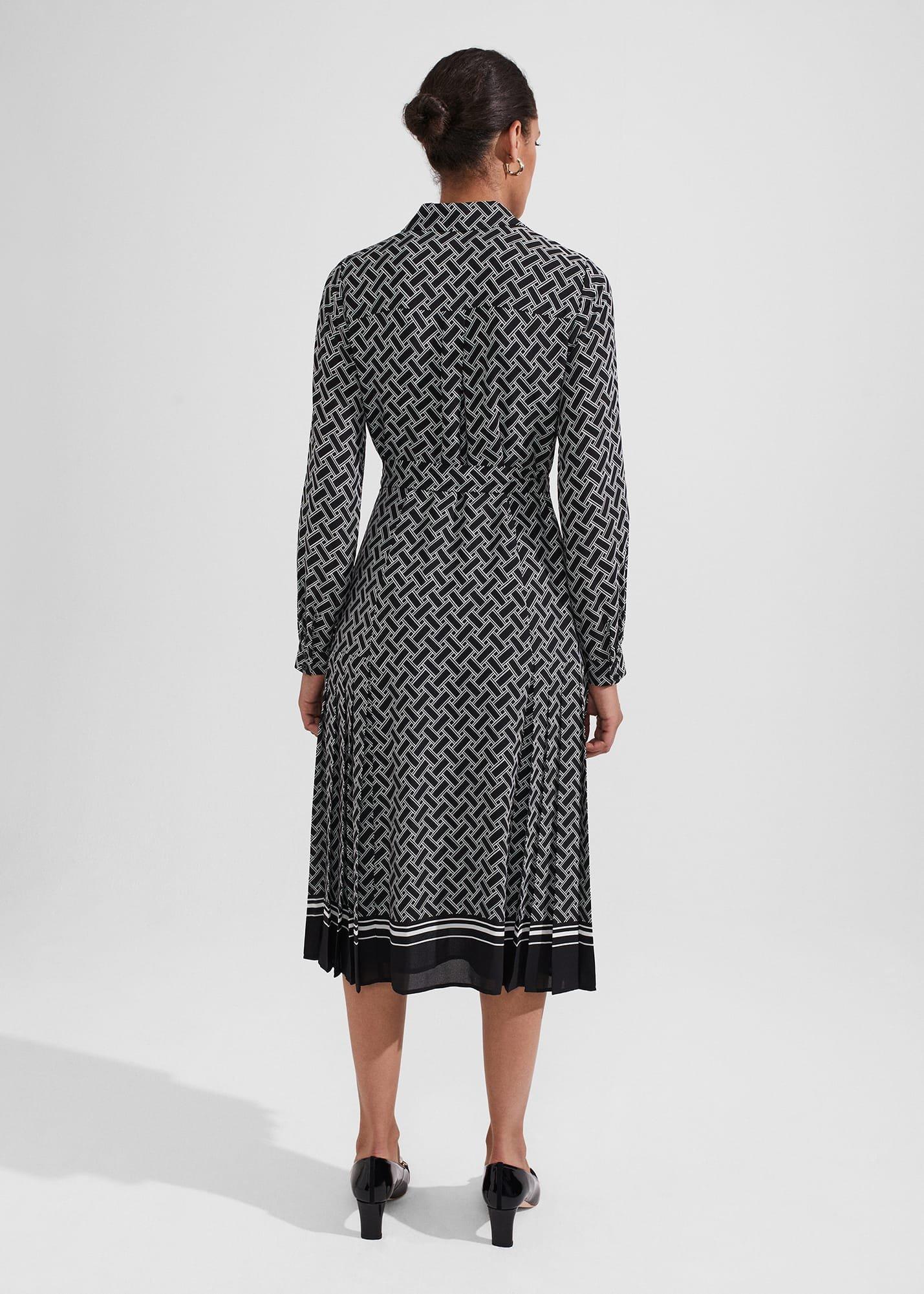 Lyanna Dress, Black Ivory, hi-res