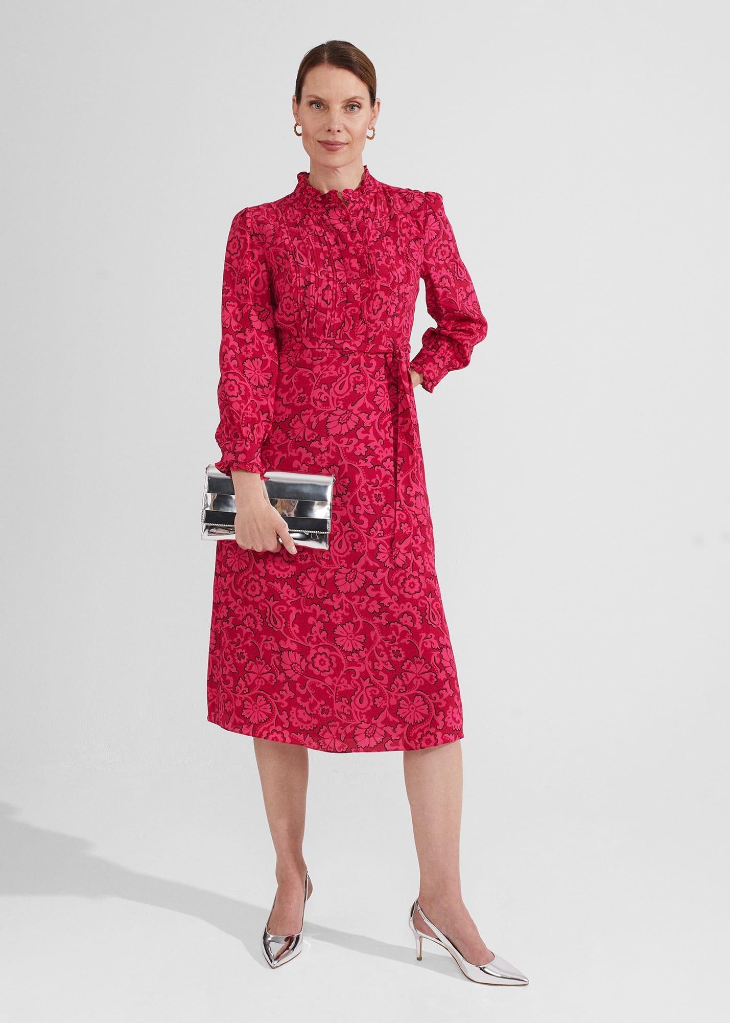 Eleanora Dress, Red Pink, hi-res