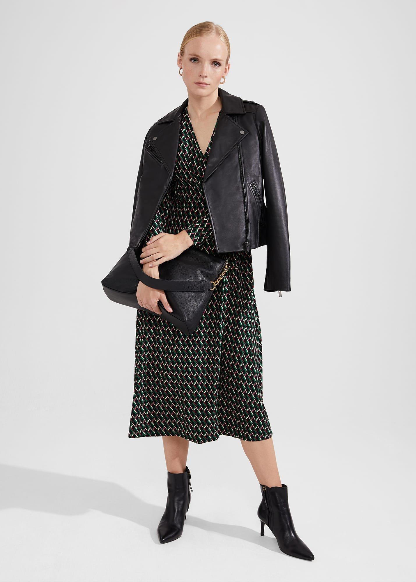 Katalina Jersey Dress, Black Multi, hi-res