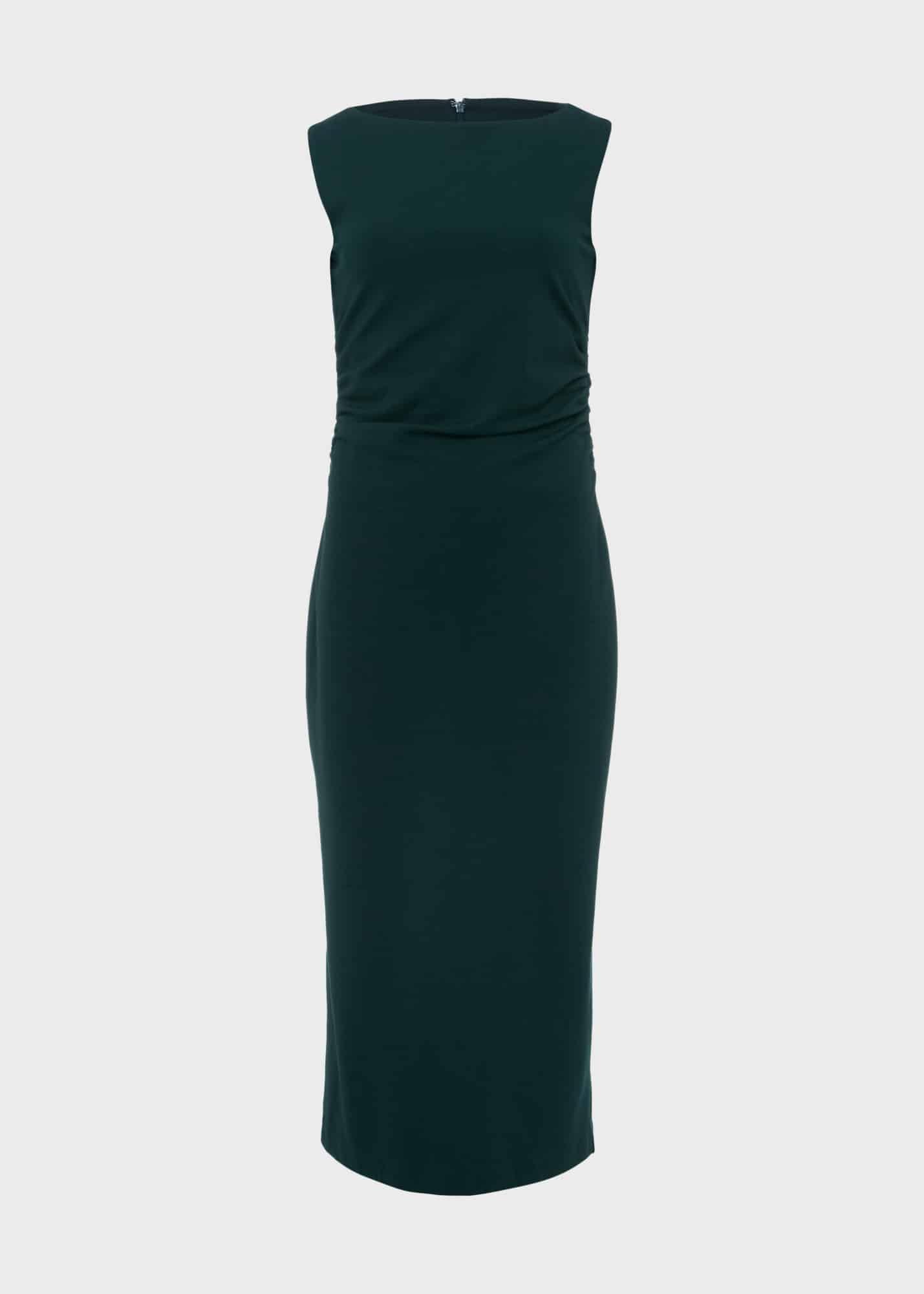 Iliana Dress, Dark Green, hi-res