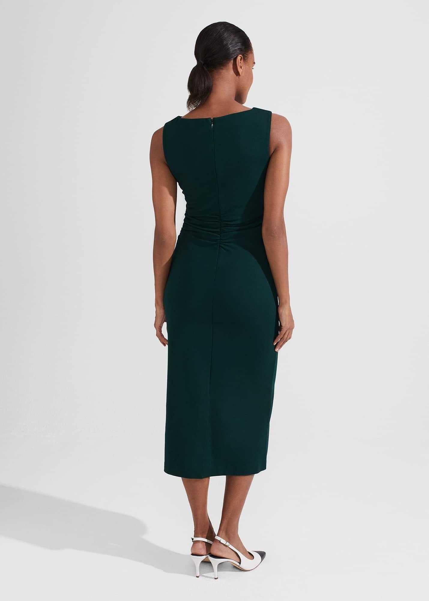 Iliana Dress, Dark Green, hi-res