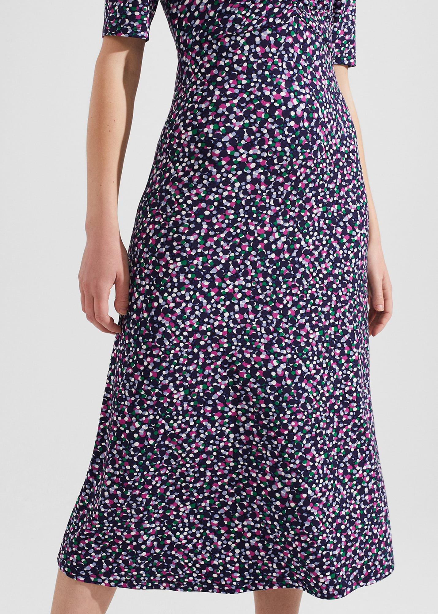 Petite Frankie Dress, Navy Multi, hi-res