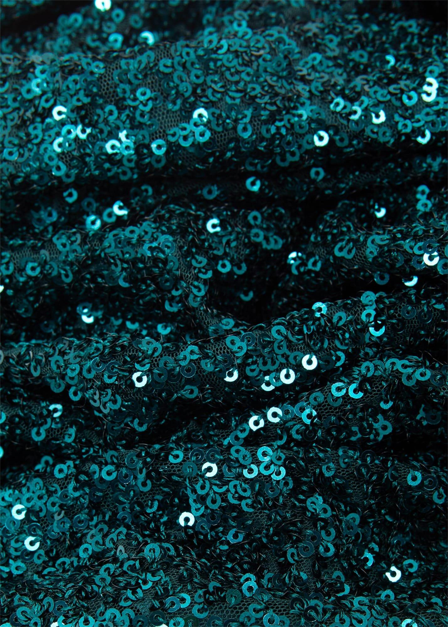 Bette Sequin Dress, Evergreen, hi-res