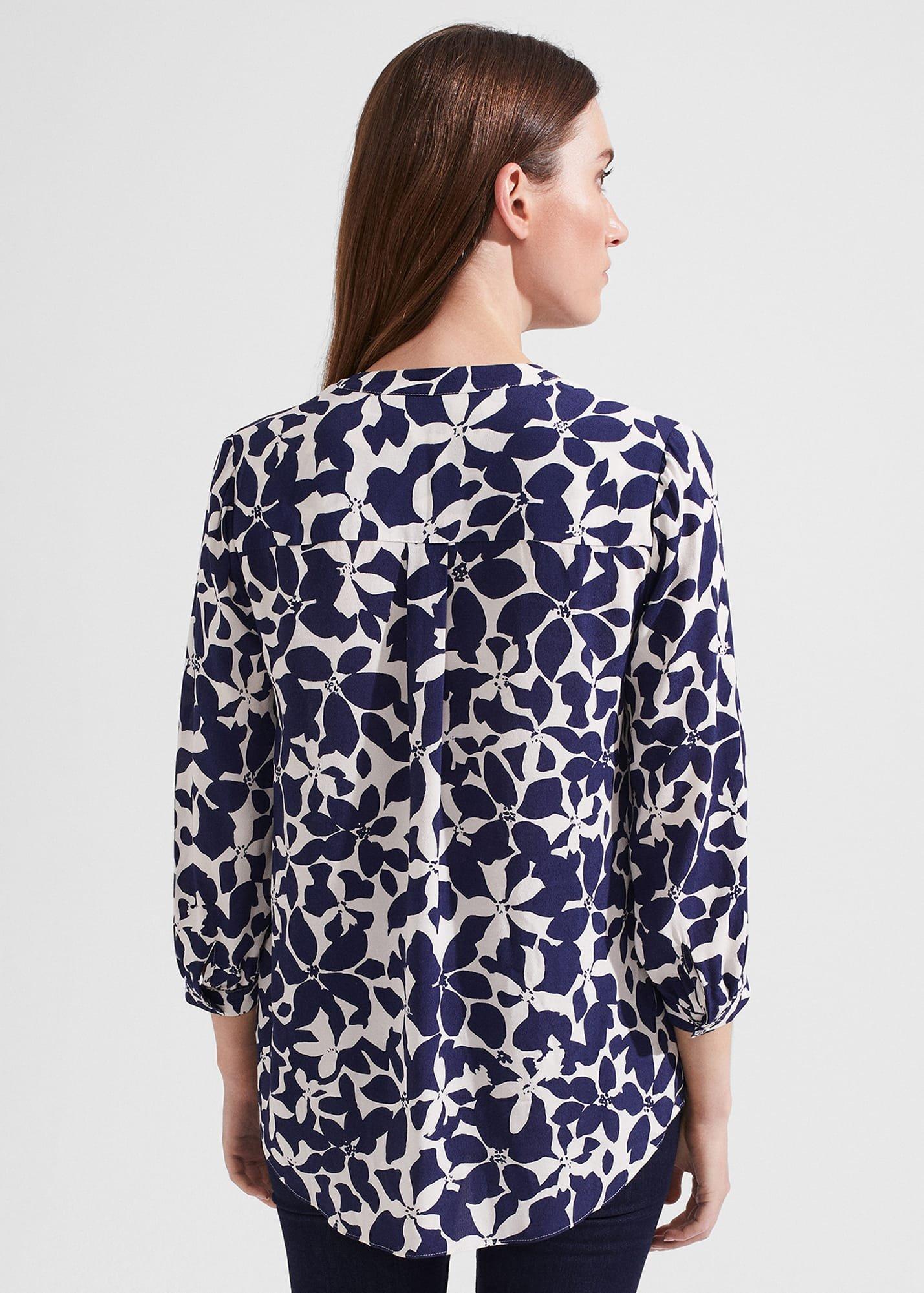 Essie Blouse, Rich Navy Cream, hi-res