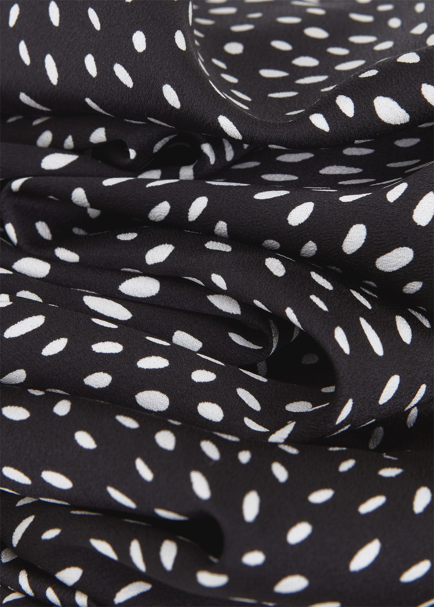 Jas Satin Skirt, Black Ivory, hi-res