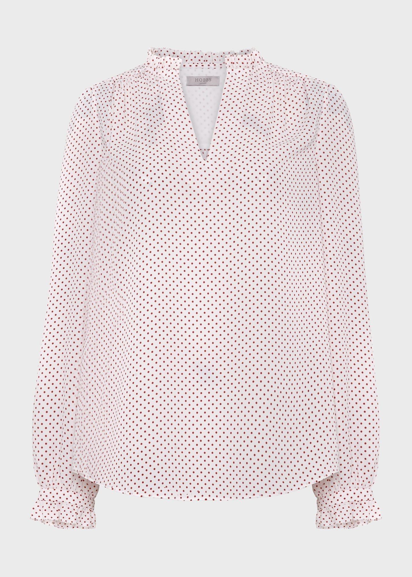 Delany Blouse, Ivory Pecan, hi-res