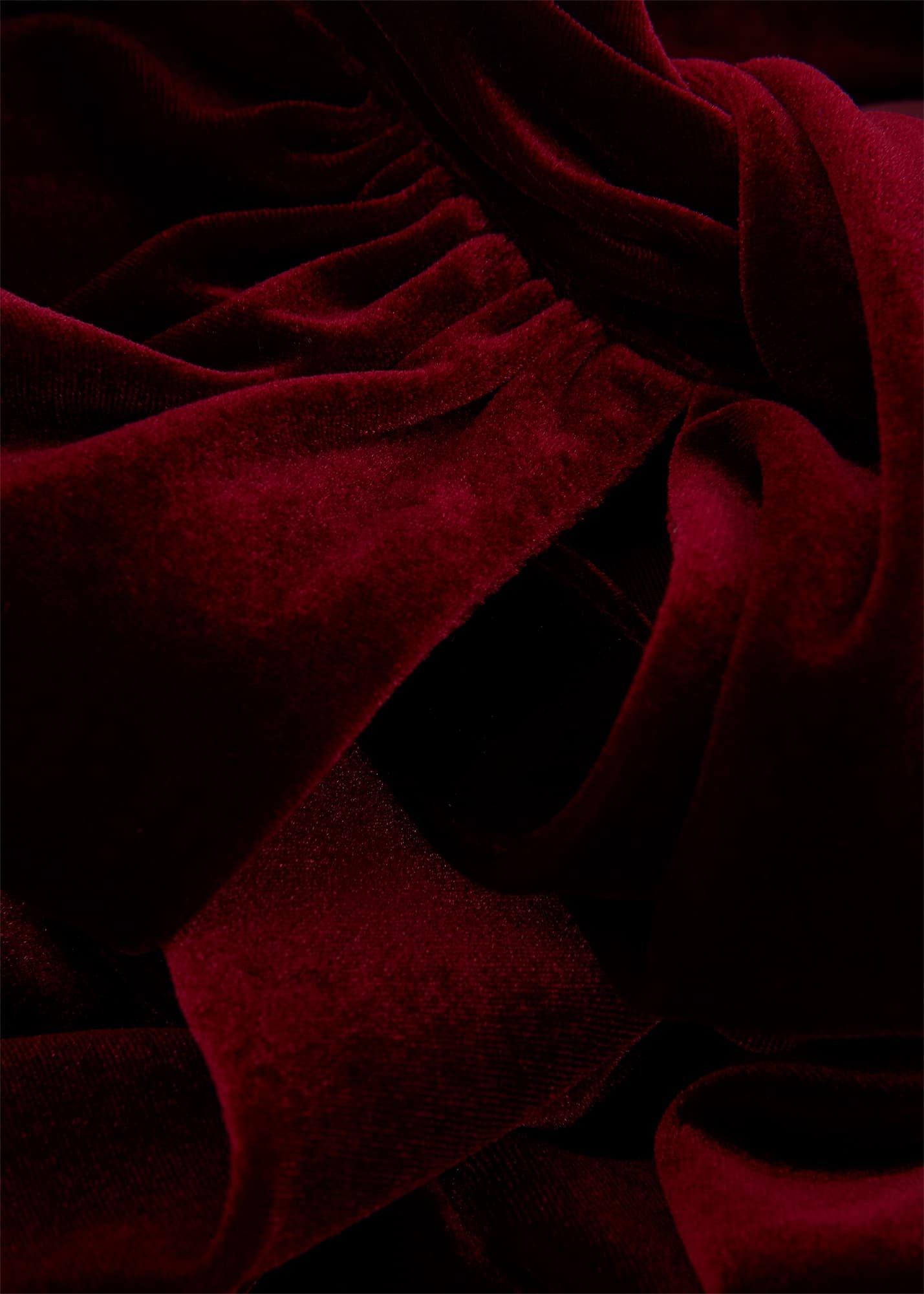 Faye Velvet Top, Deep Red, hi-res