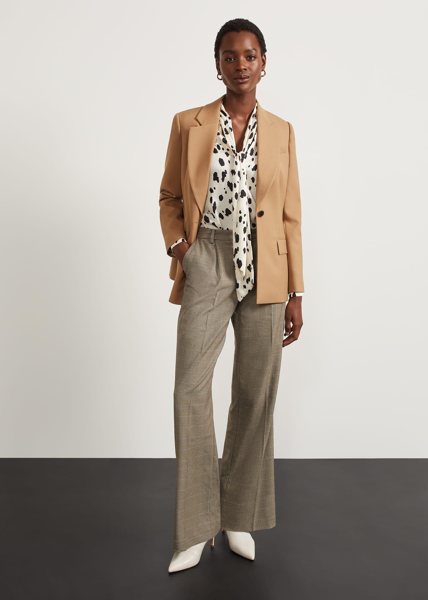 Lawson Blouse, Cream Black, hi-res