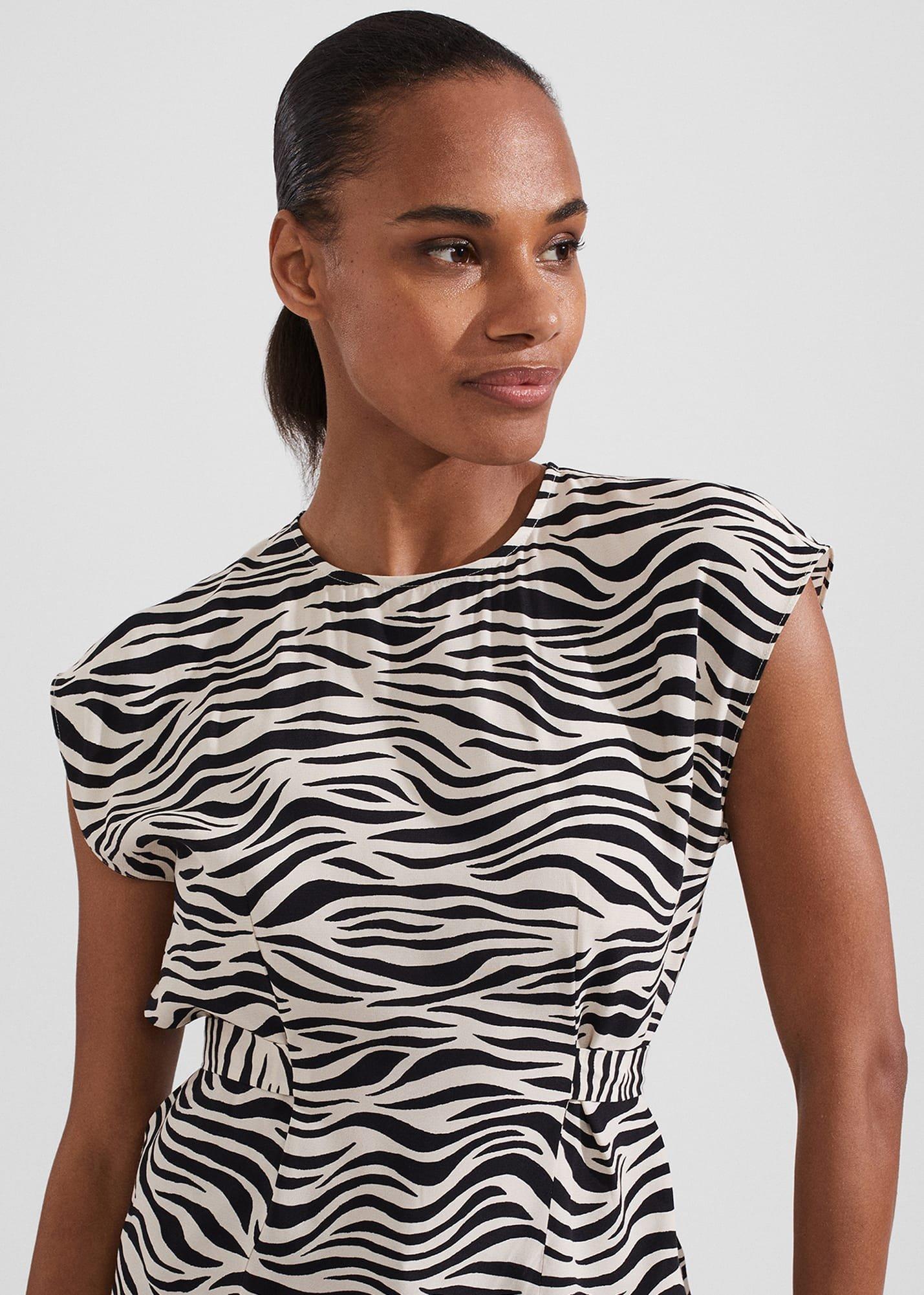 Yacine Top, Cream Black, hi-res