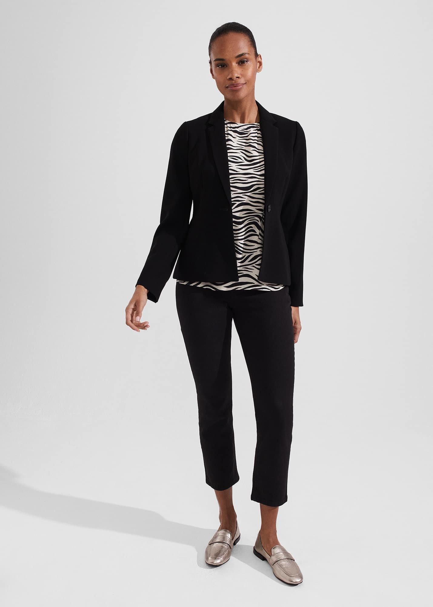 Yacine Top, Cream Black, hi-res