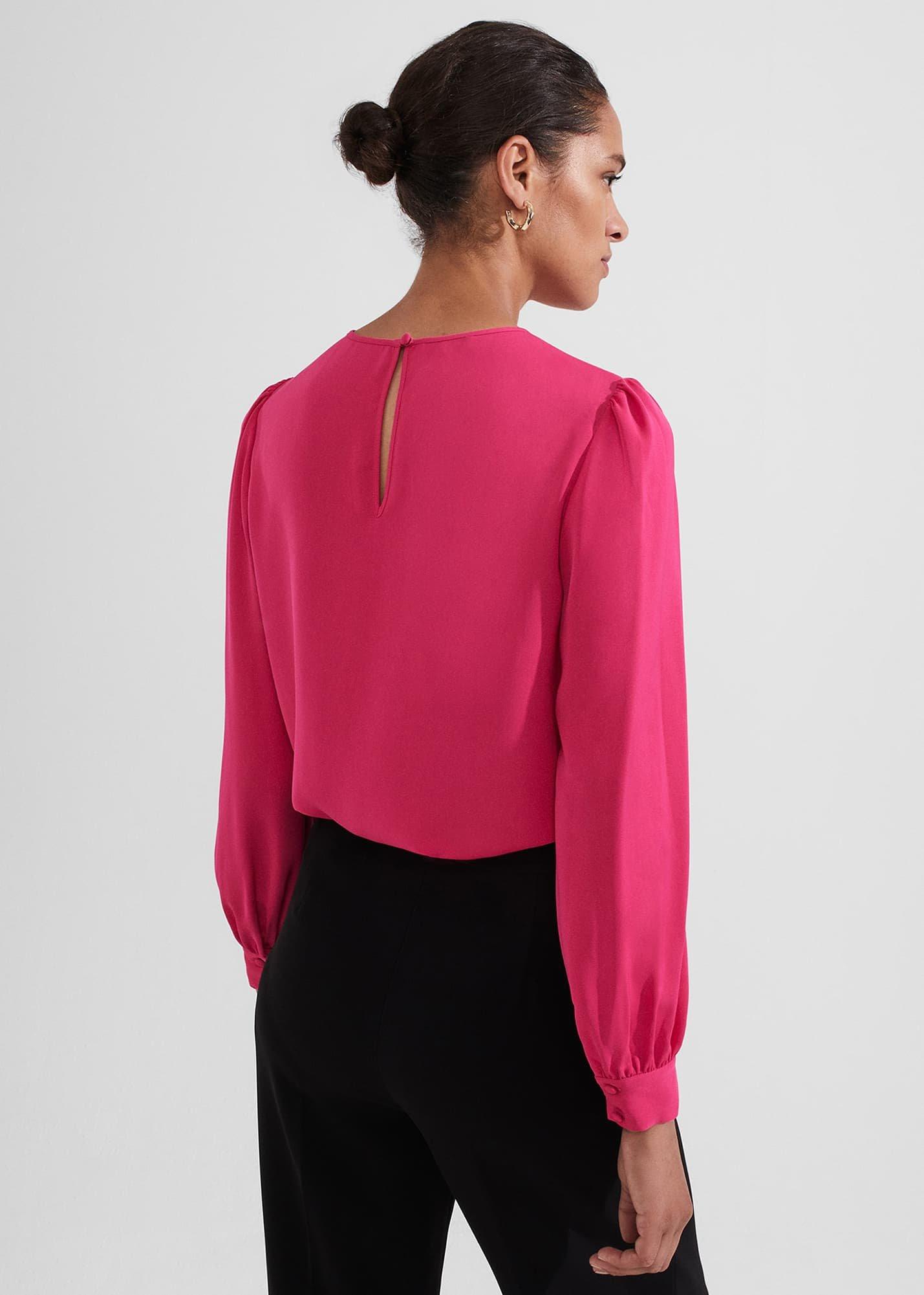 Rosalyn Blouse, Cherry Pink, hi-res