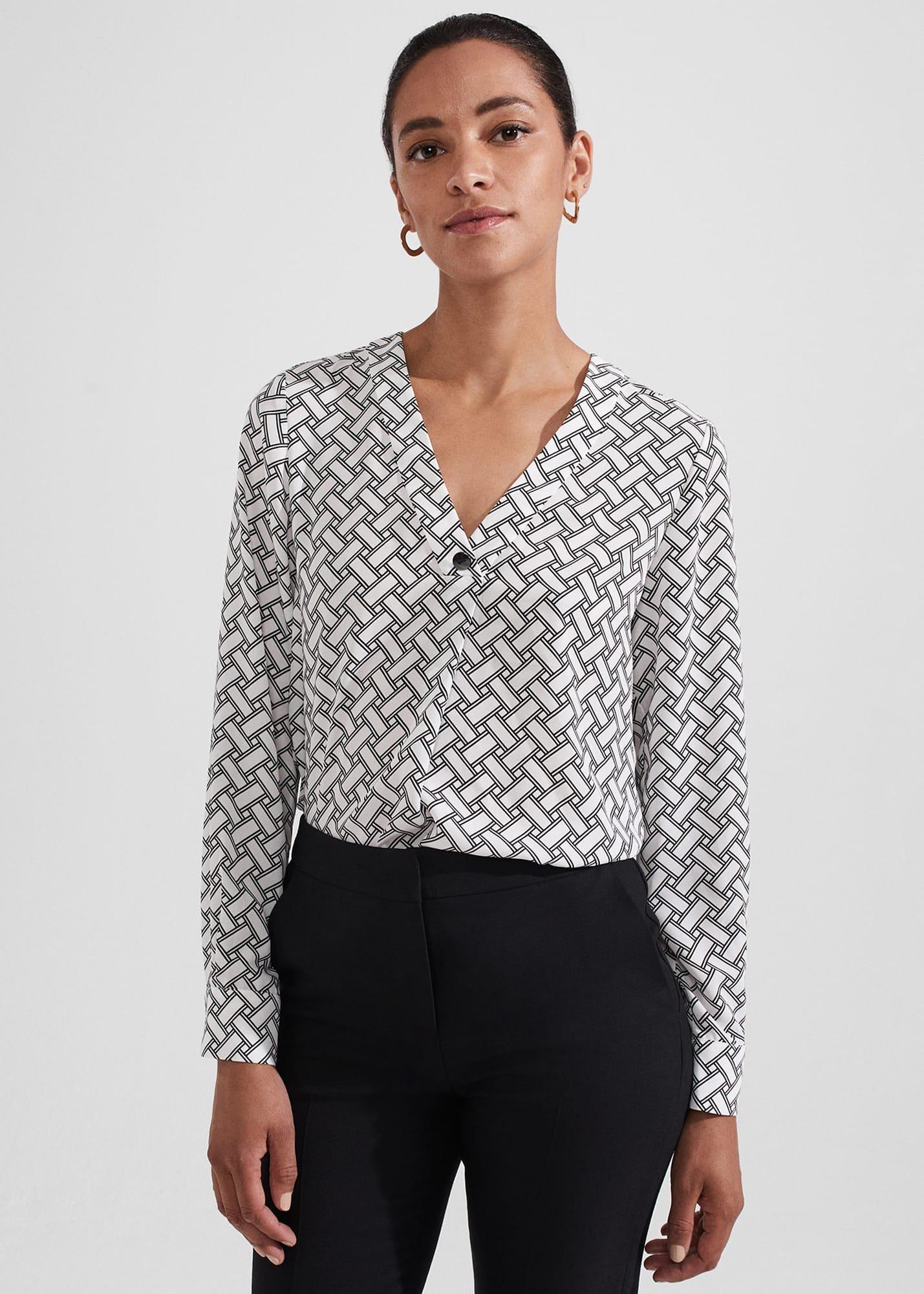 Nelle Top, Ivory Black, hi-res