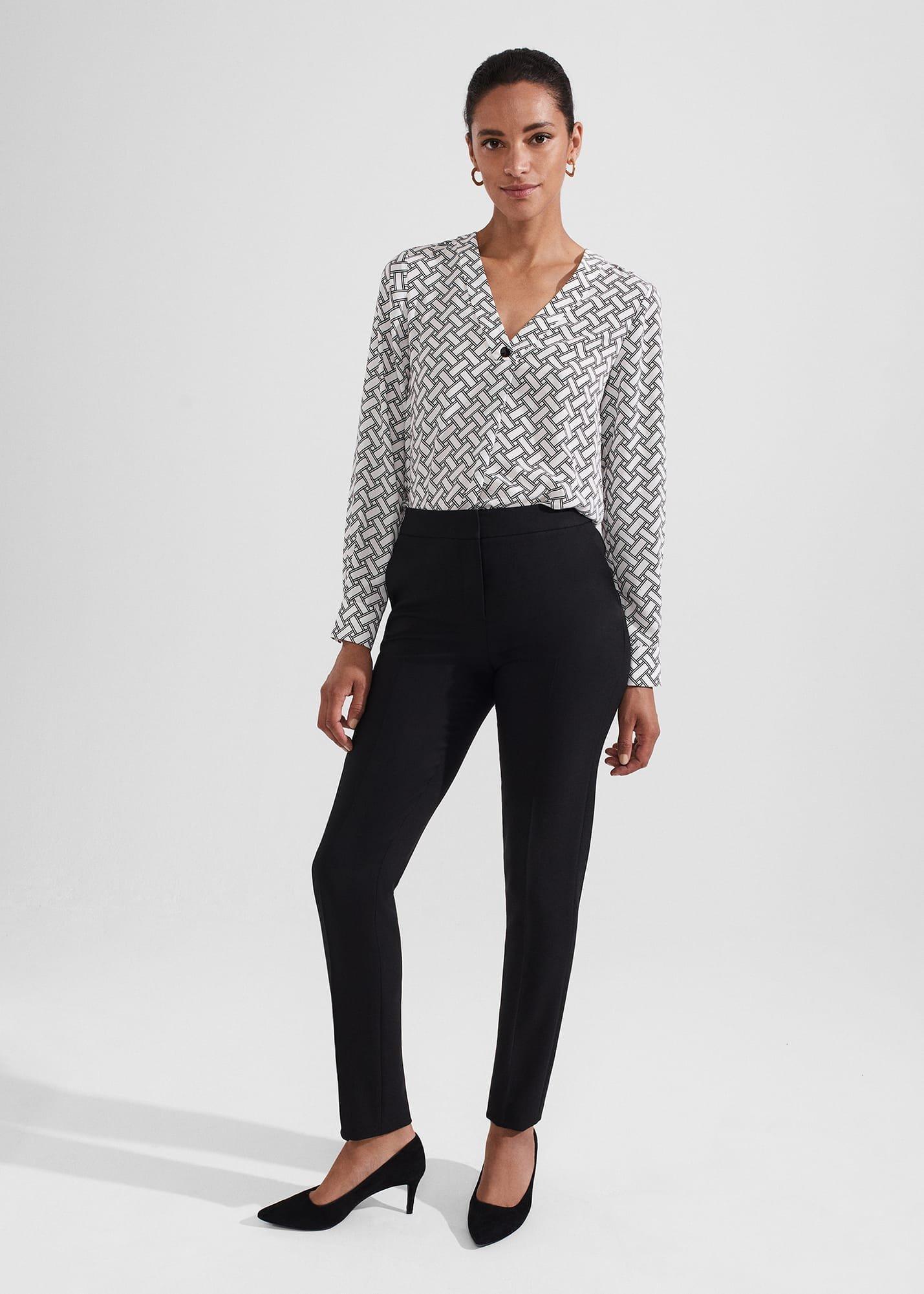 Nelle Top, Ivory Black, hi-res