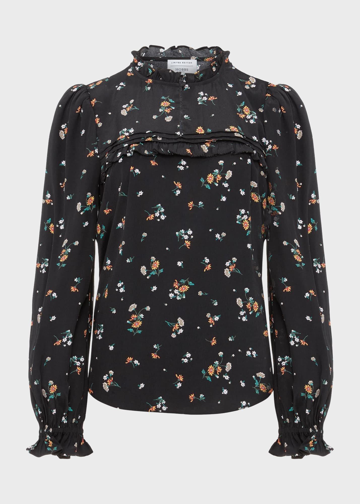 Henley Top, Black Multi, hi-res