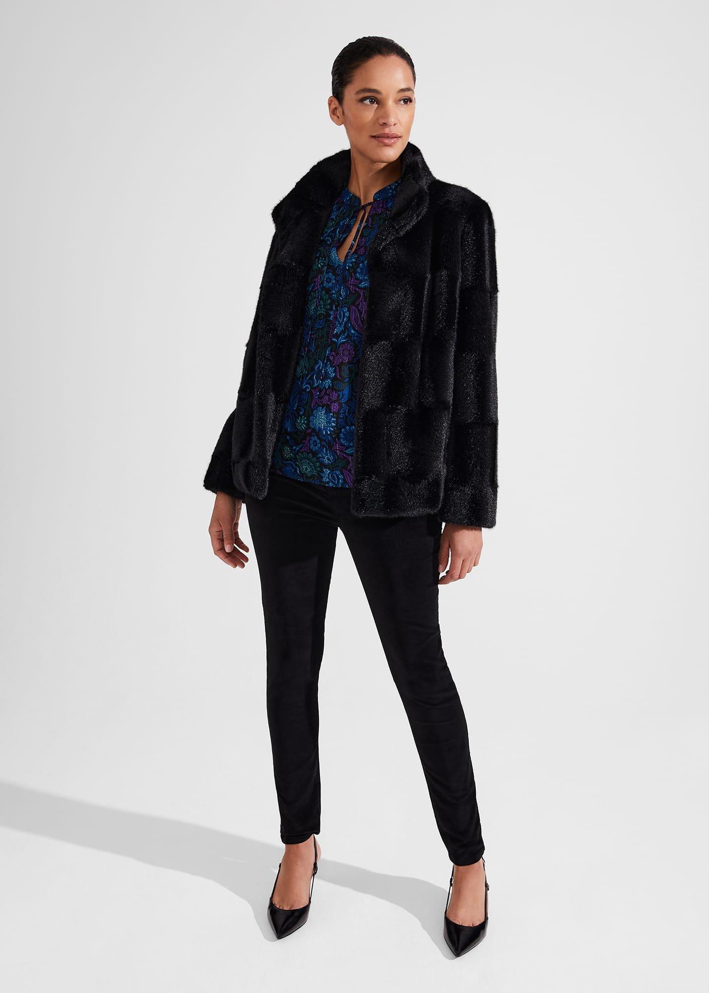 Aisha Lurex Blouse, Black Multi, hi-res