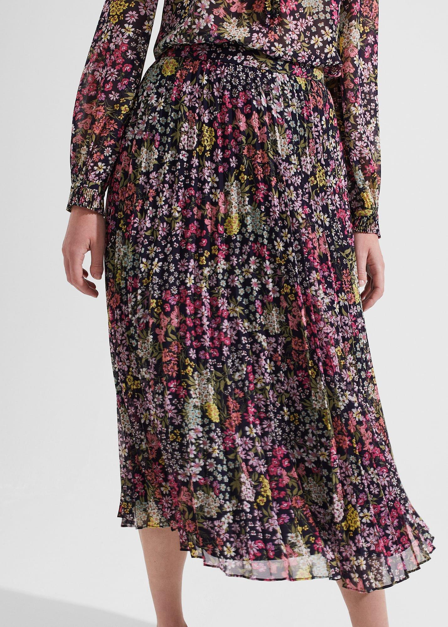 Losie Midi Skirt, Midnight Multi, hi-res