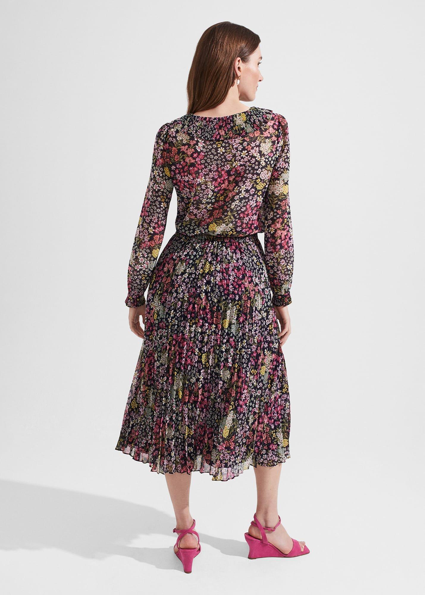 Losie Midi Skirt, Midnight Multi, hi-res