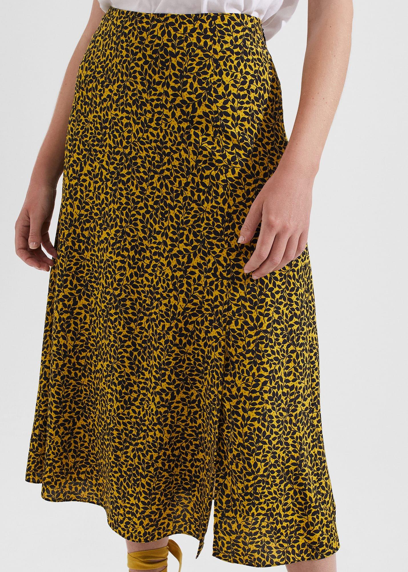 Annette Skirt, Chartreuse Navy, hi-res